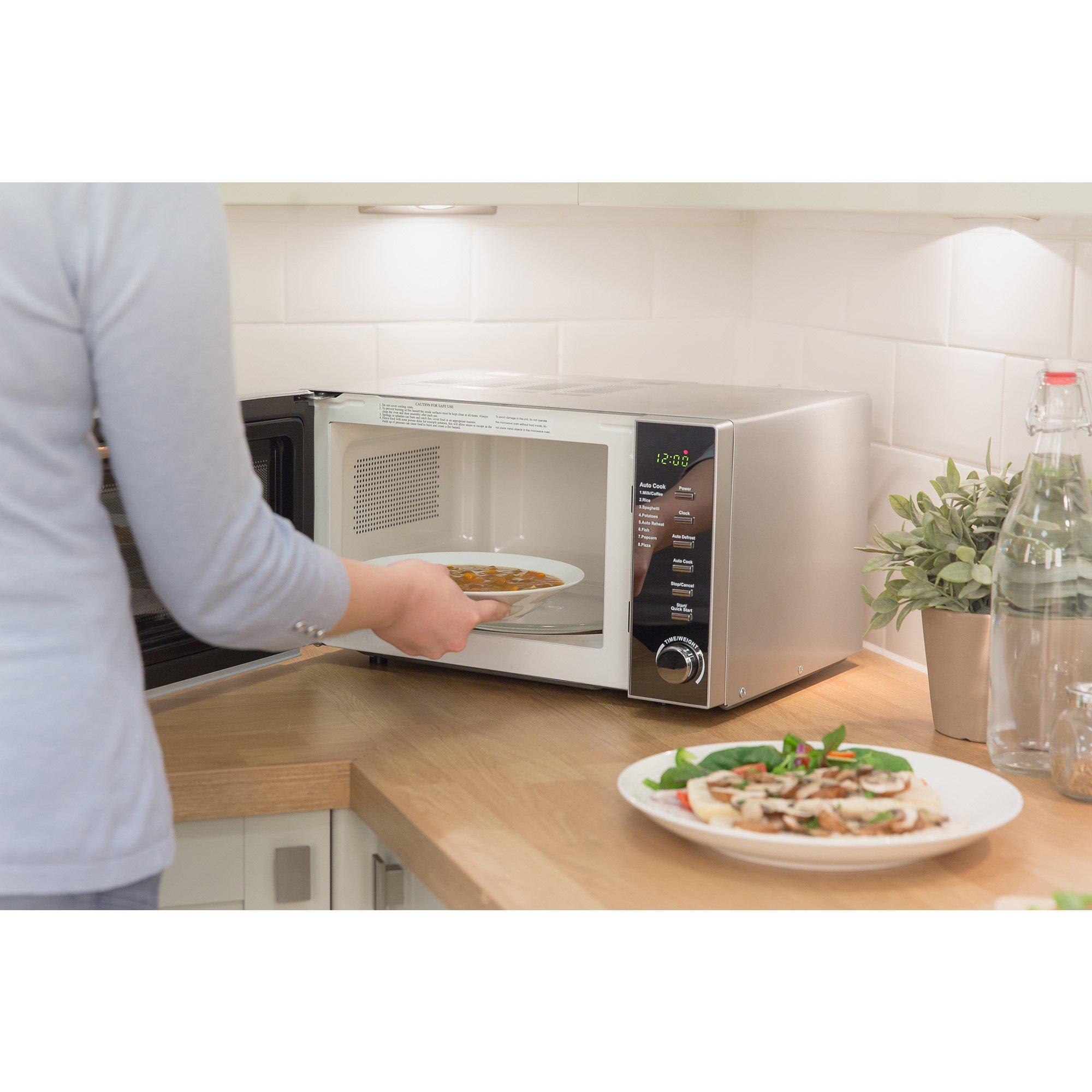 Silver - Russell Hobbs - RHM2017 800W 20 Litre Silver Digital Microwave - 4