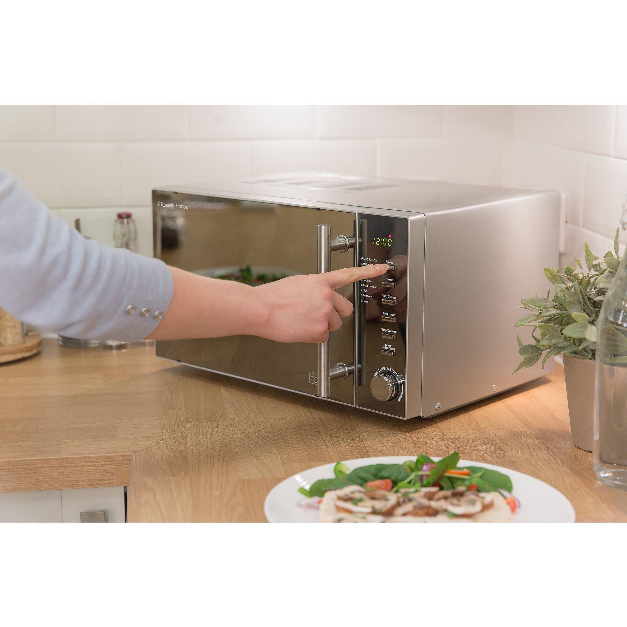 Silver - Russell Hobbs - RHM2017 800W 20 Litre Silver Digital Microwave - 5