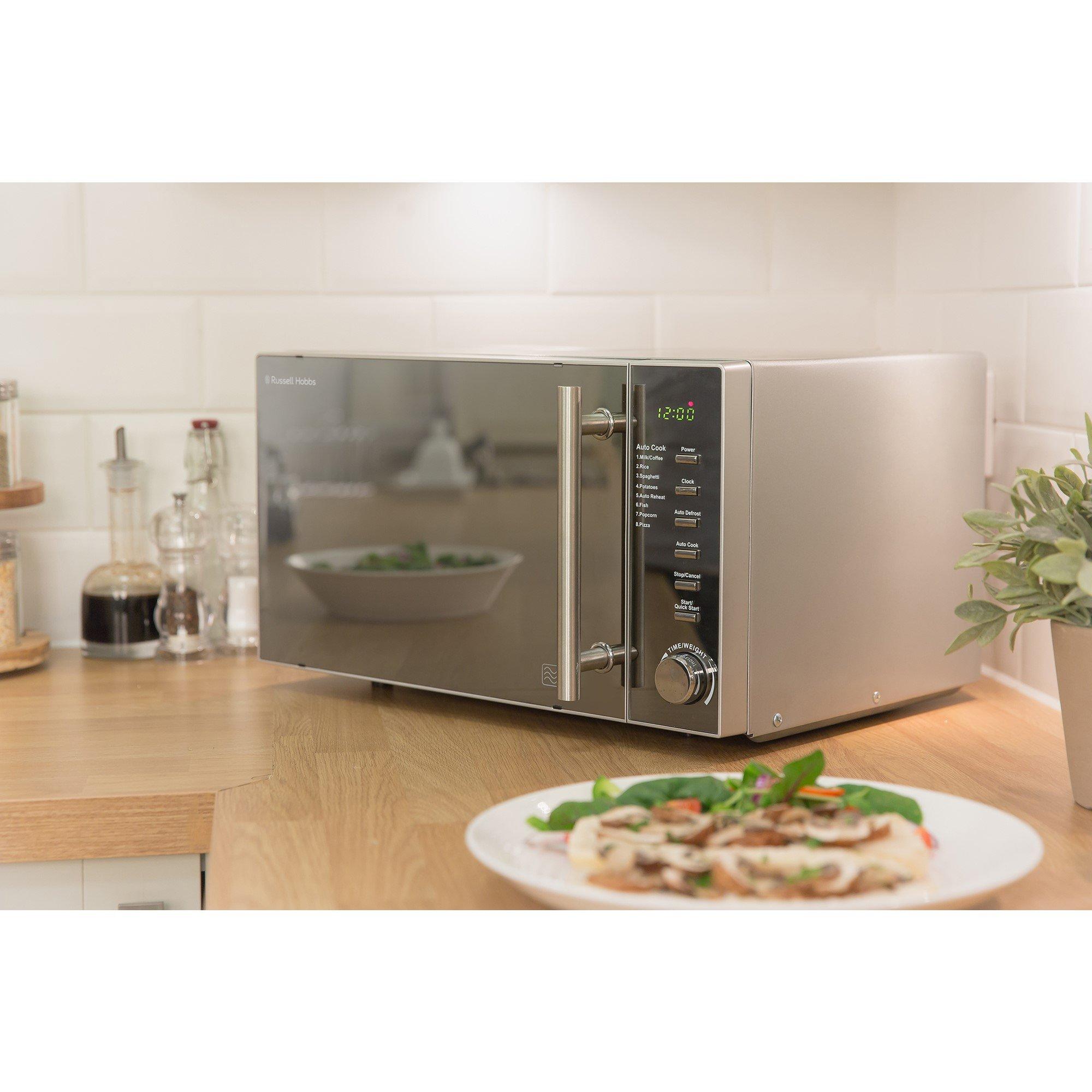 Silver - Russell Hobbs - RHM2017 800W 20 Litre Silver Digital Microwave - 6