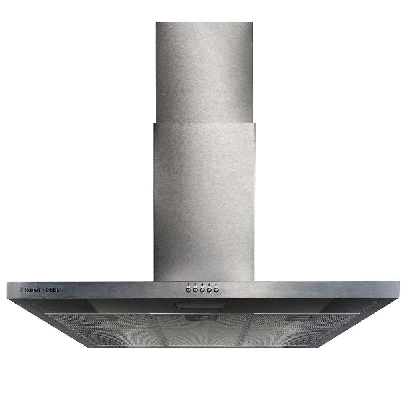 Stainless Steel - Russell Hobbs - Russell Hobbs RHTCH900B1SS 90CM Cooker Hood - 1
