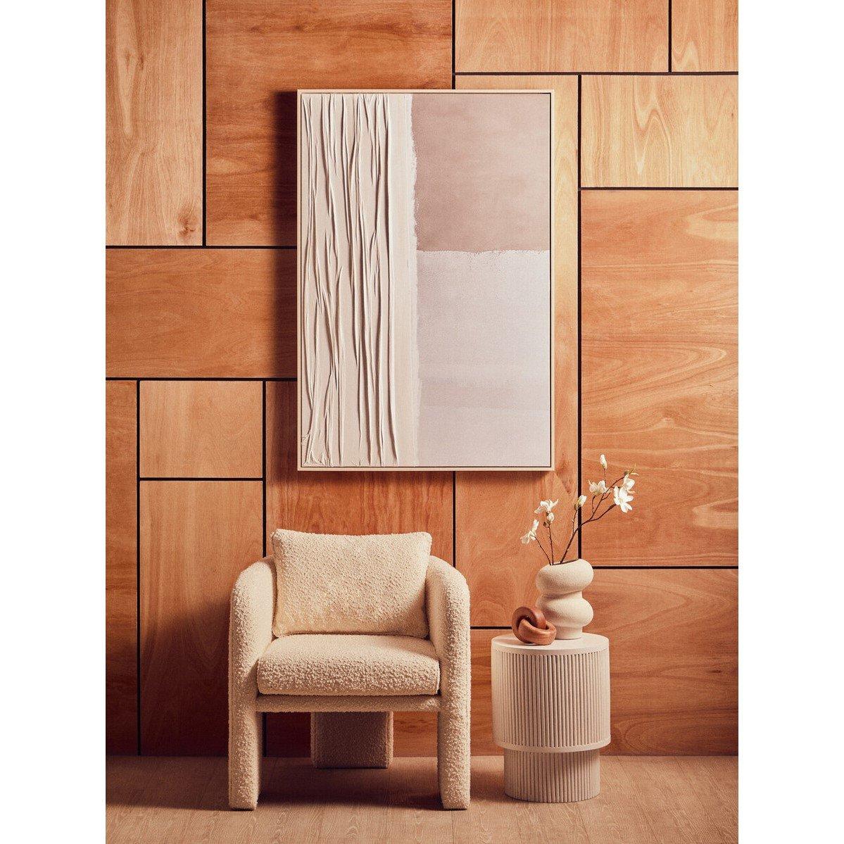 Fifty Five South  Astratto Neutral Abstract Wall Art - Natural - 122.6x82.6