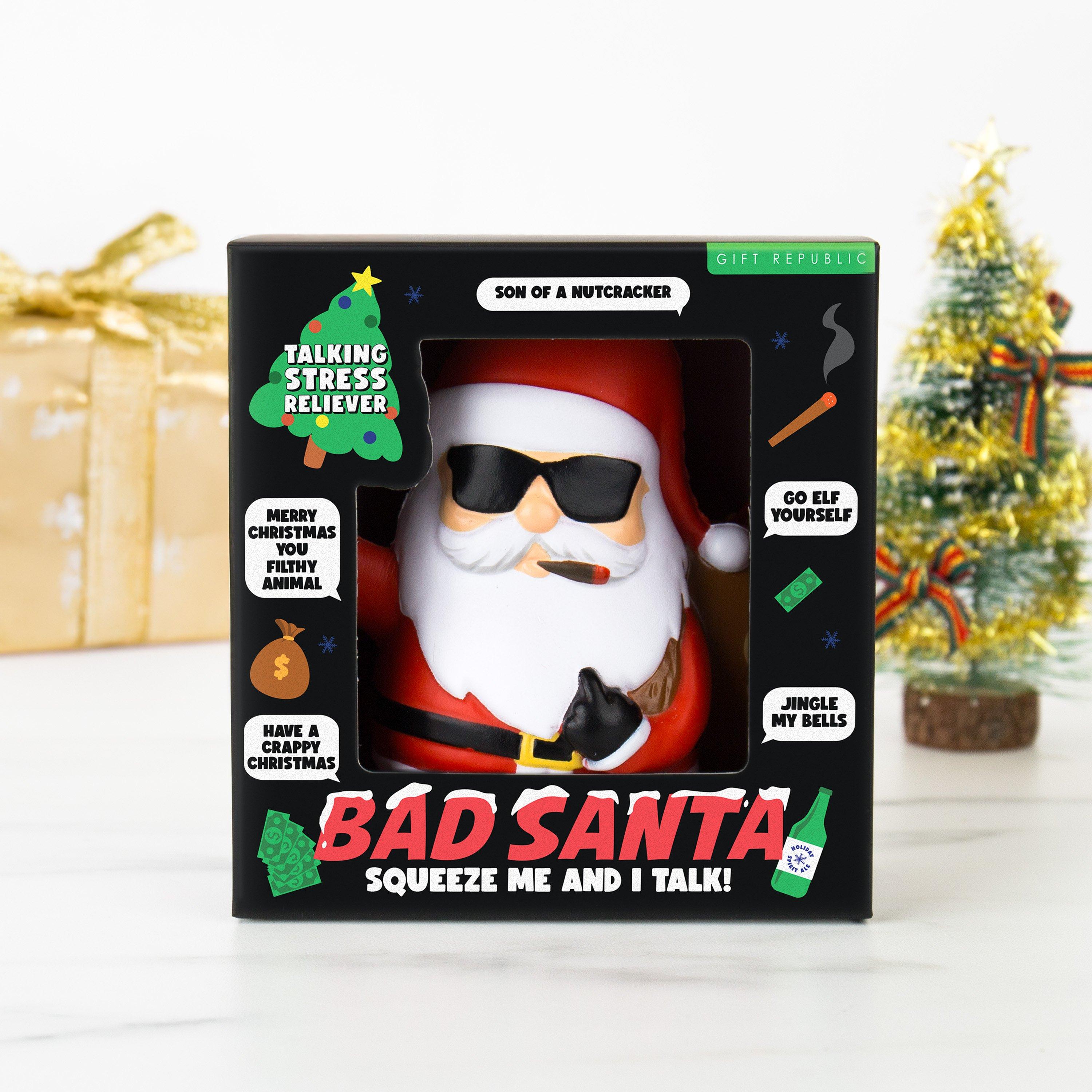 Gift Republic  Bad Santa – Talking Stress Reliever - 