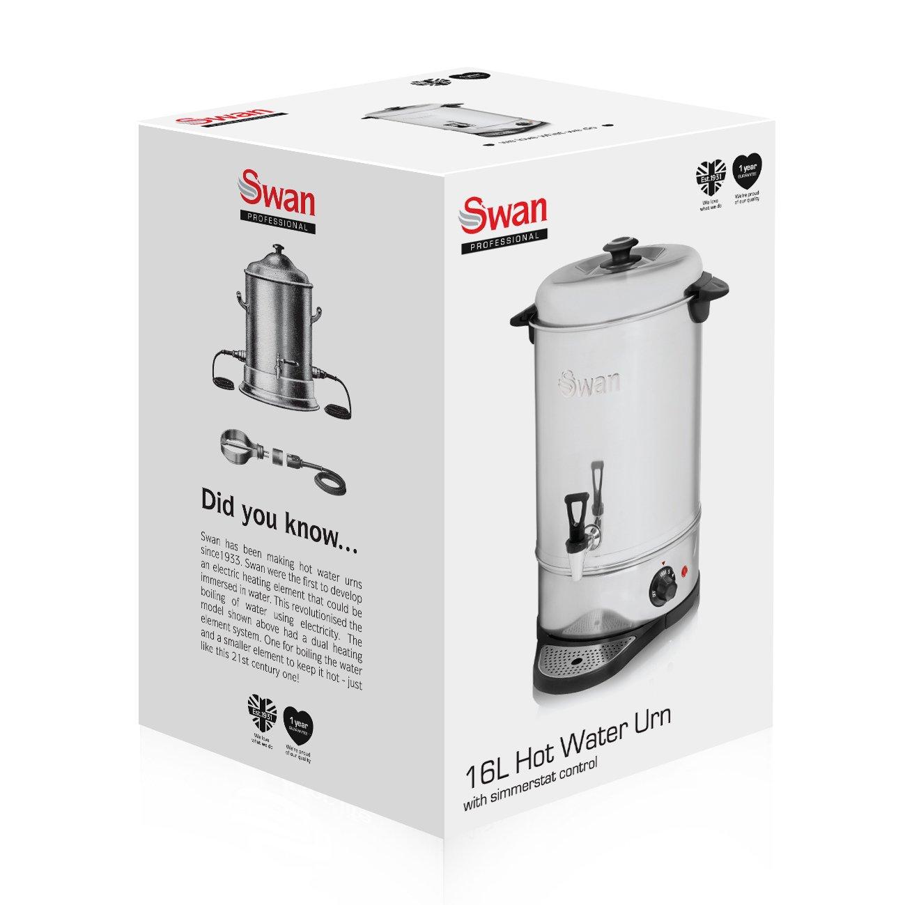 Stainless Steel - Swan - 16 Litre Catering Urn - 4