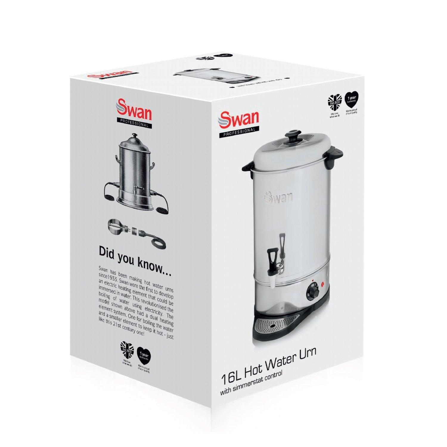 Stainless Steel - Swan - 16 Litre Catering Urn - 7