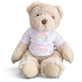 Aye Do Luxury Teddy Bear with Born in 2025 Rainbow TShirt