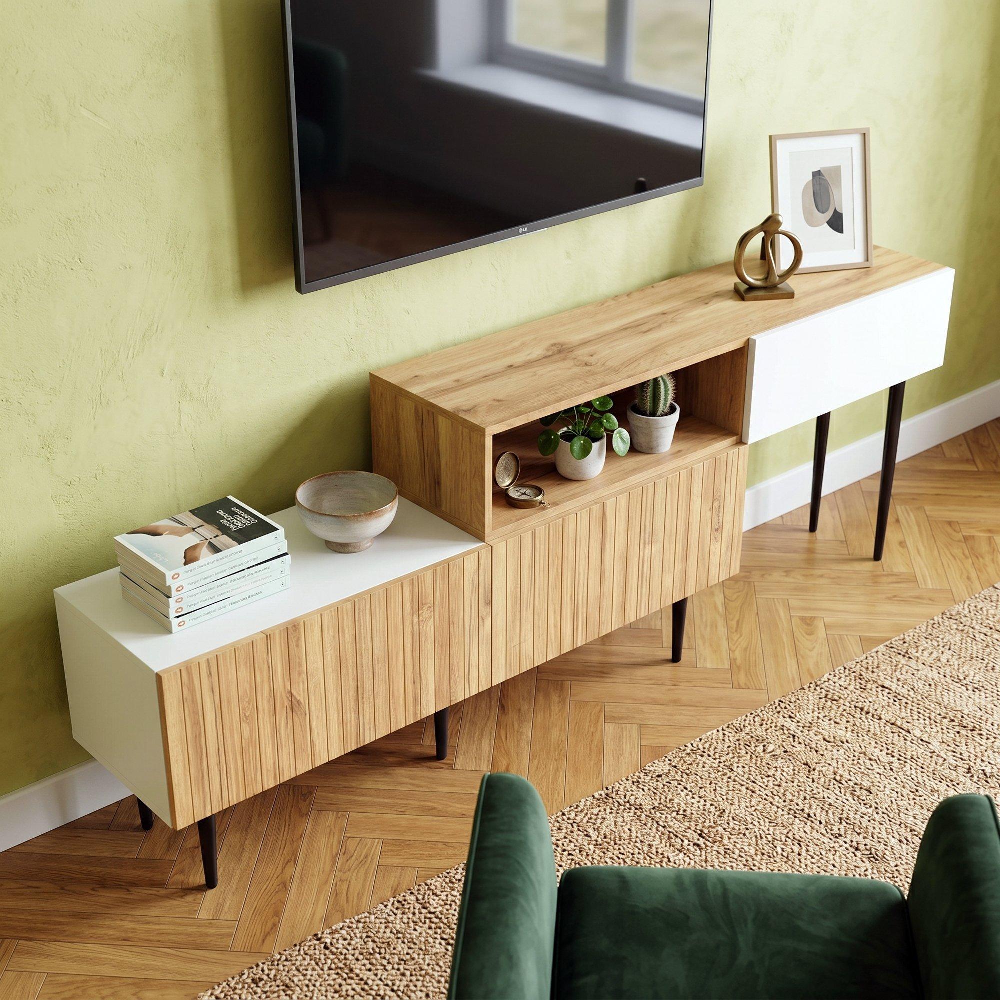 Natural - Urban Meuble - TV Cabinet Modular Adjustable - 3