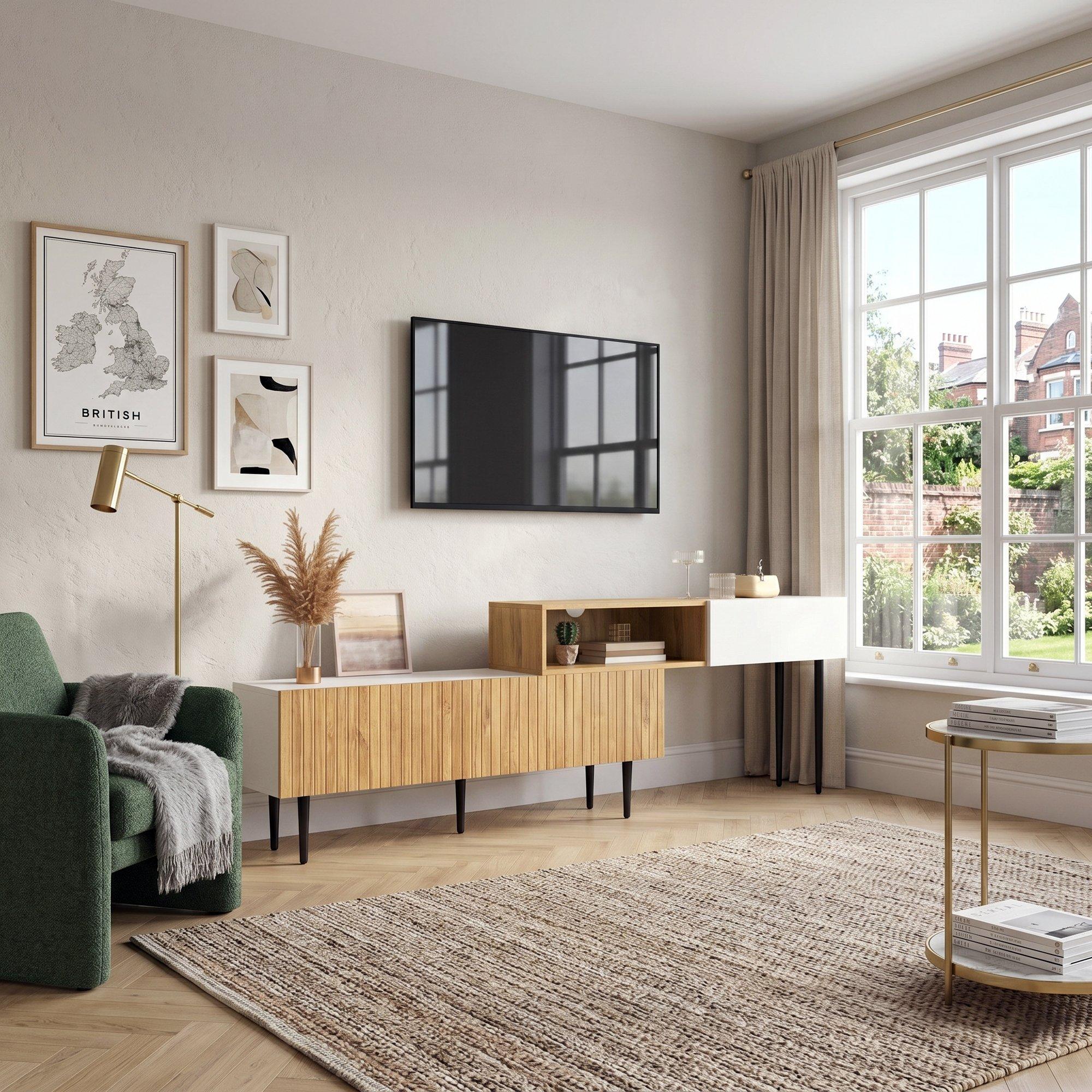 Natural - Urban Meuble - TV Cabinet Modular Adjustable - 4