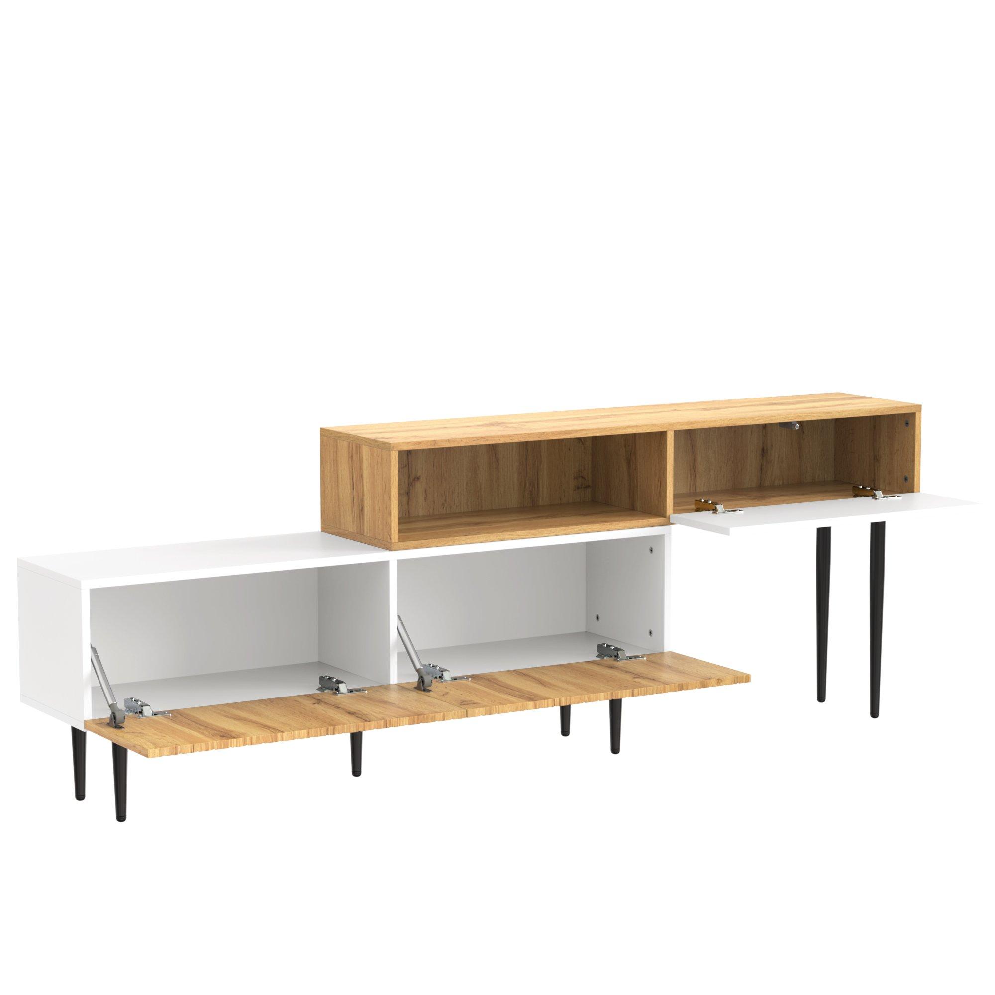 Natural - Urban Meuble - TV Cabinet Modular Adjustable - 8