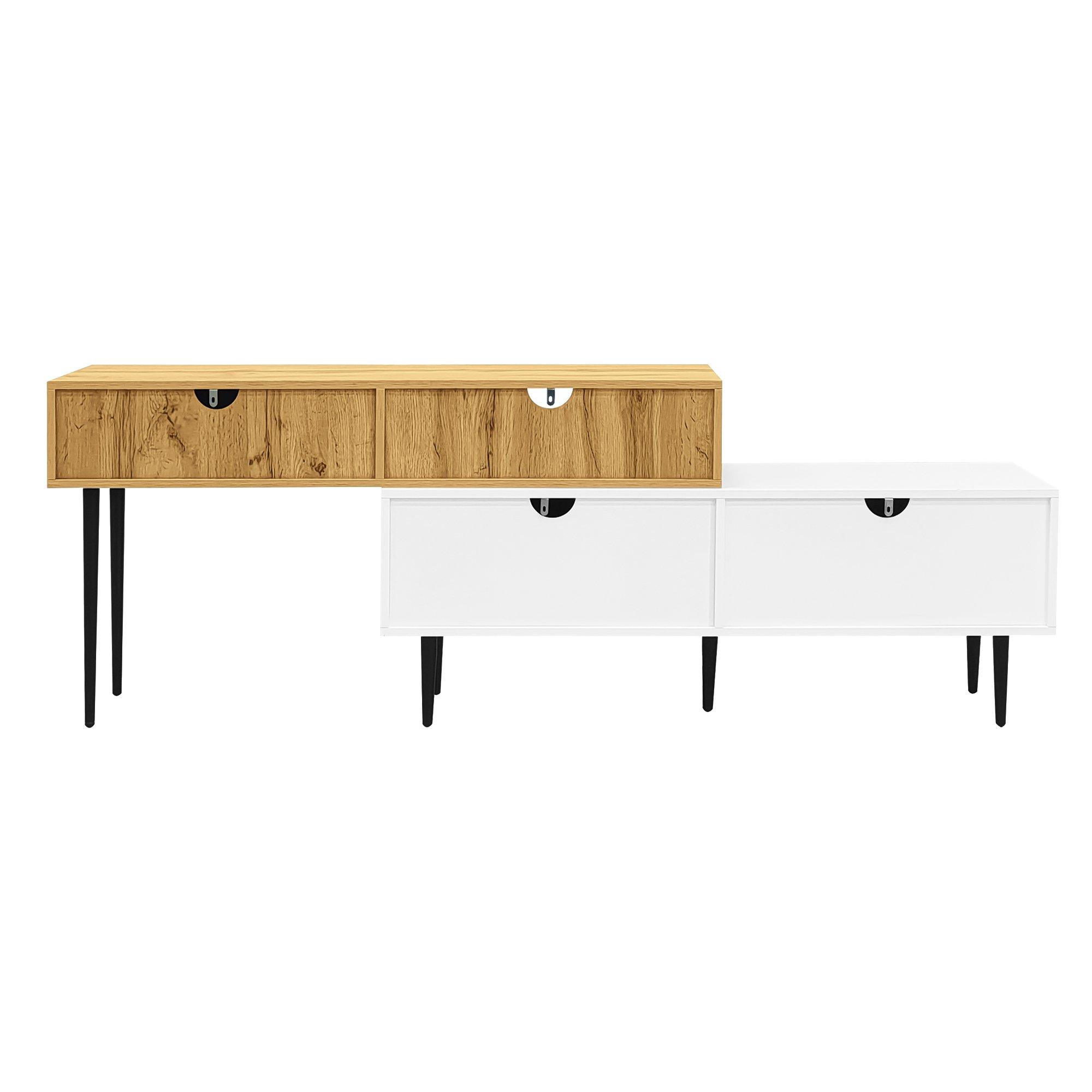 Natural - Urban Meuble - TV Cabinet Modular Adjustable - 10