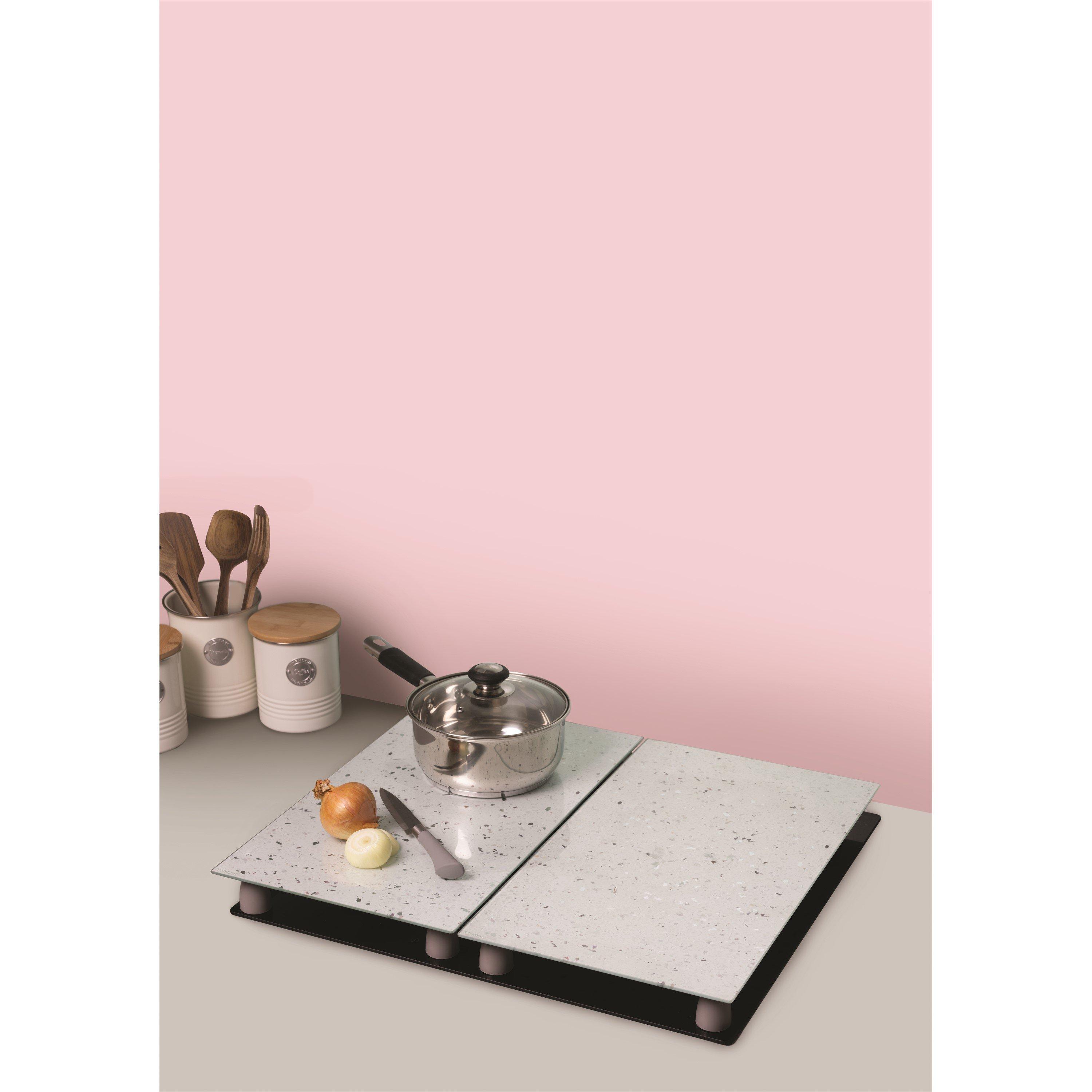 Typhoon Elements Quartz Set Of 2 Hob Protectors In White