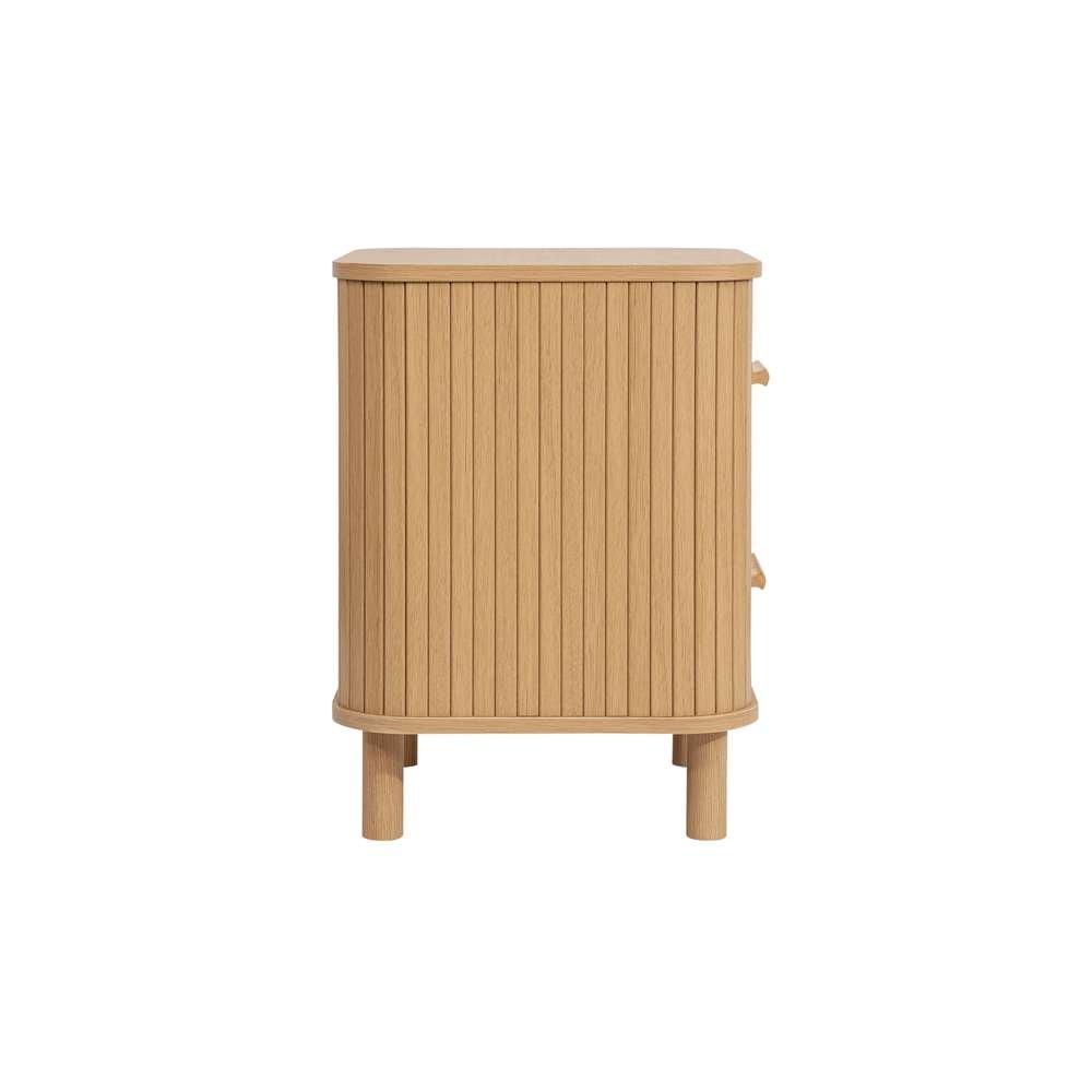 Nude - Birlea - Axel 2 Drawer Fluted Bedside - 7