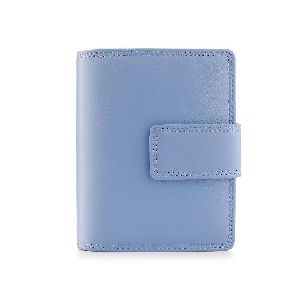 Primehide Leather Women's Verona Small Trifold Leather Purse - Blue - 9 x 11.5
