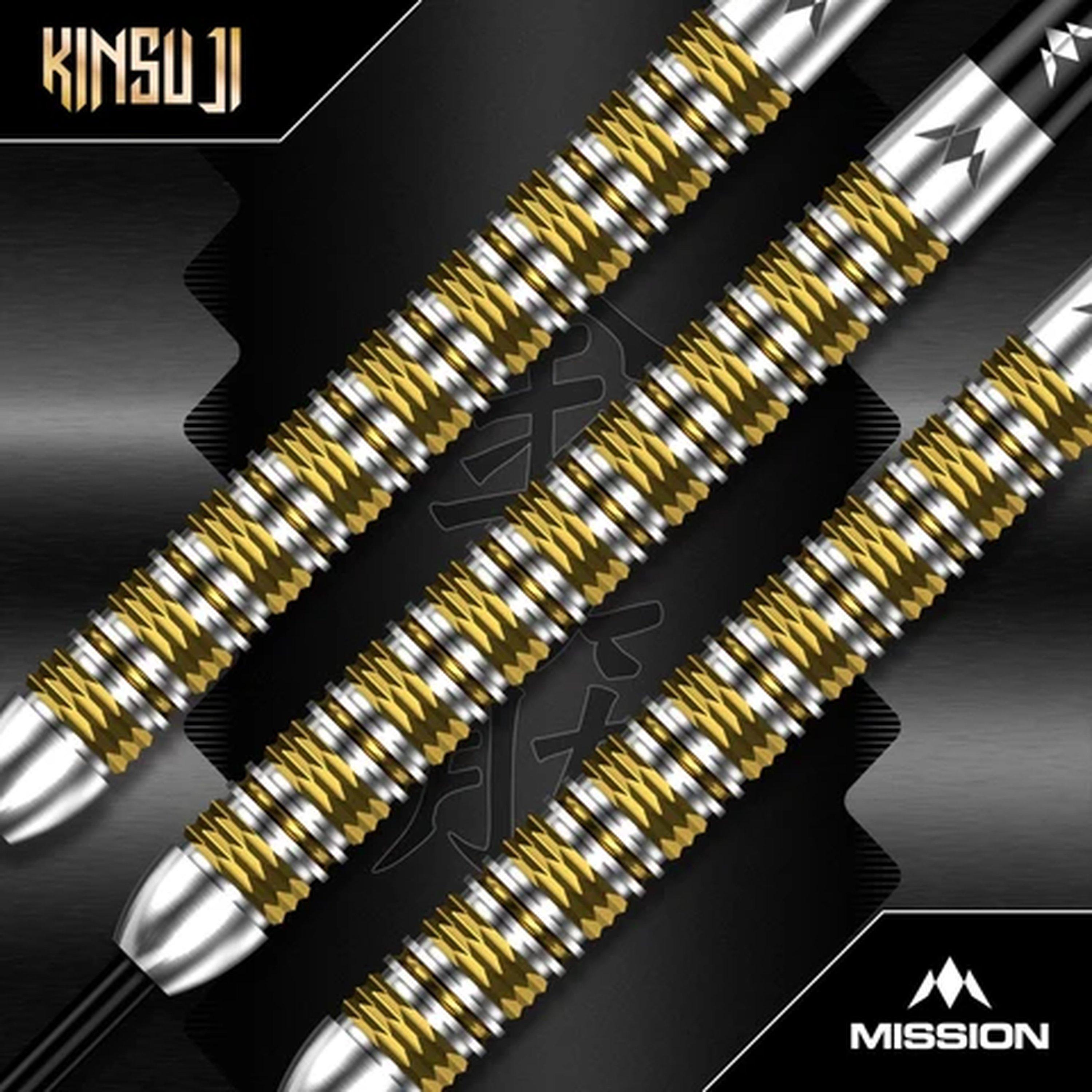 Gold/Silver - Mission Darts - Mission Kinsuji Darts - Steel Tip - 95% Tungsten - 3