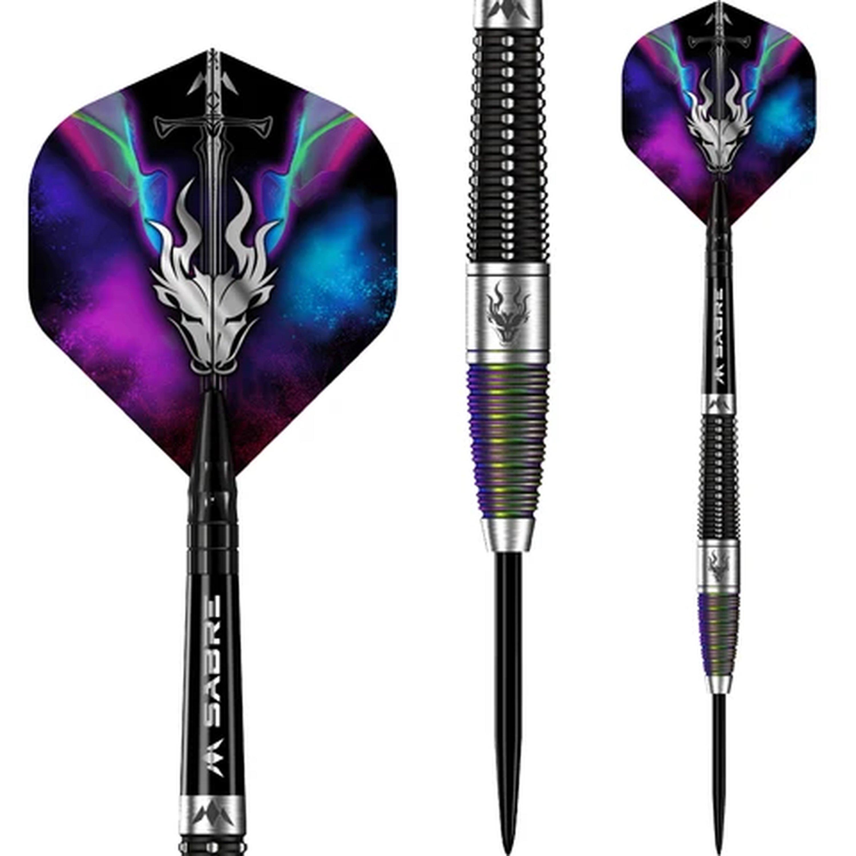 Black & Coral - Mission Darts - Mission Occult Darts - Steel Tip - 90% Tungsten - 5