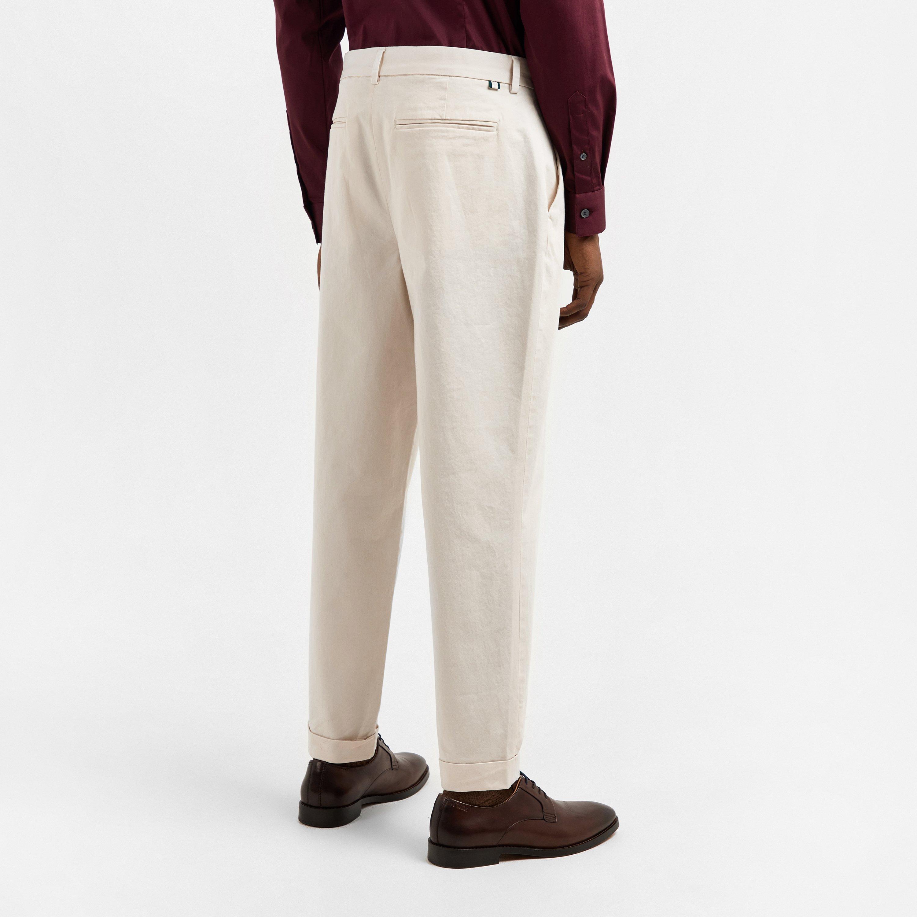 Ecru - Ted Baker - Men's Tapered Trousers - 4