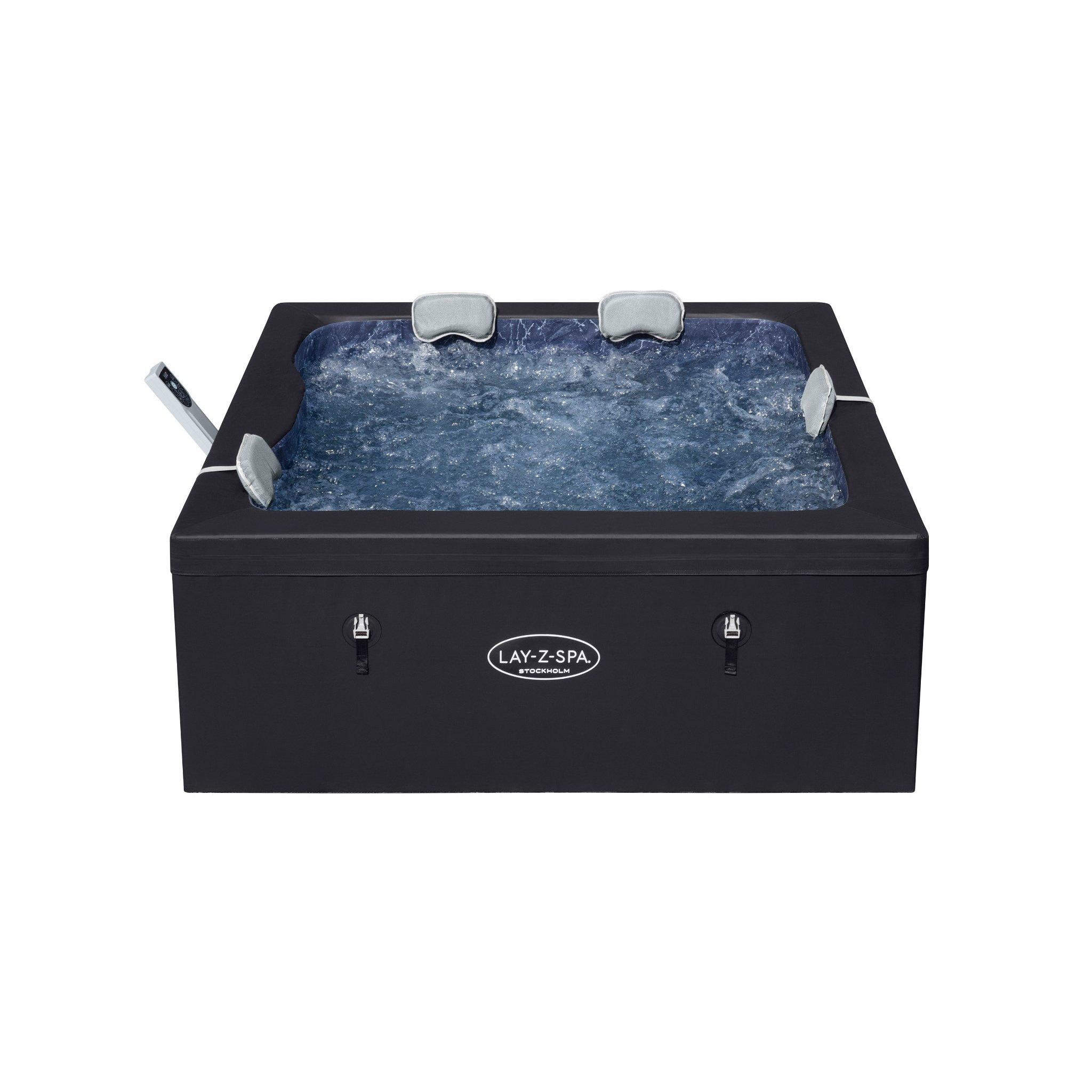 Black - Lay-Z-Spa - Lay-Z-Spa Stockholm ThermaCore™ UltraFit™ Hot Tub - 1