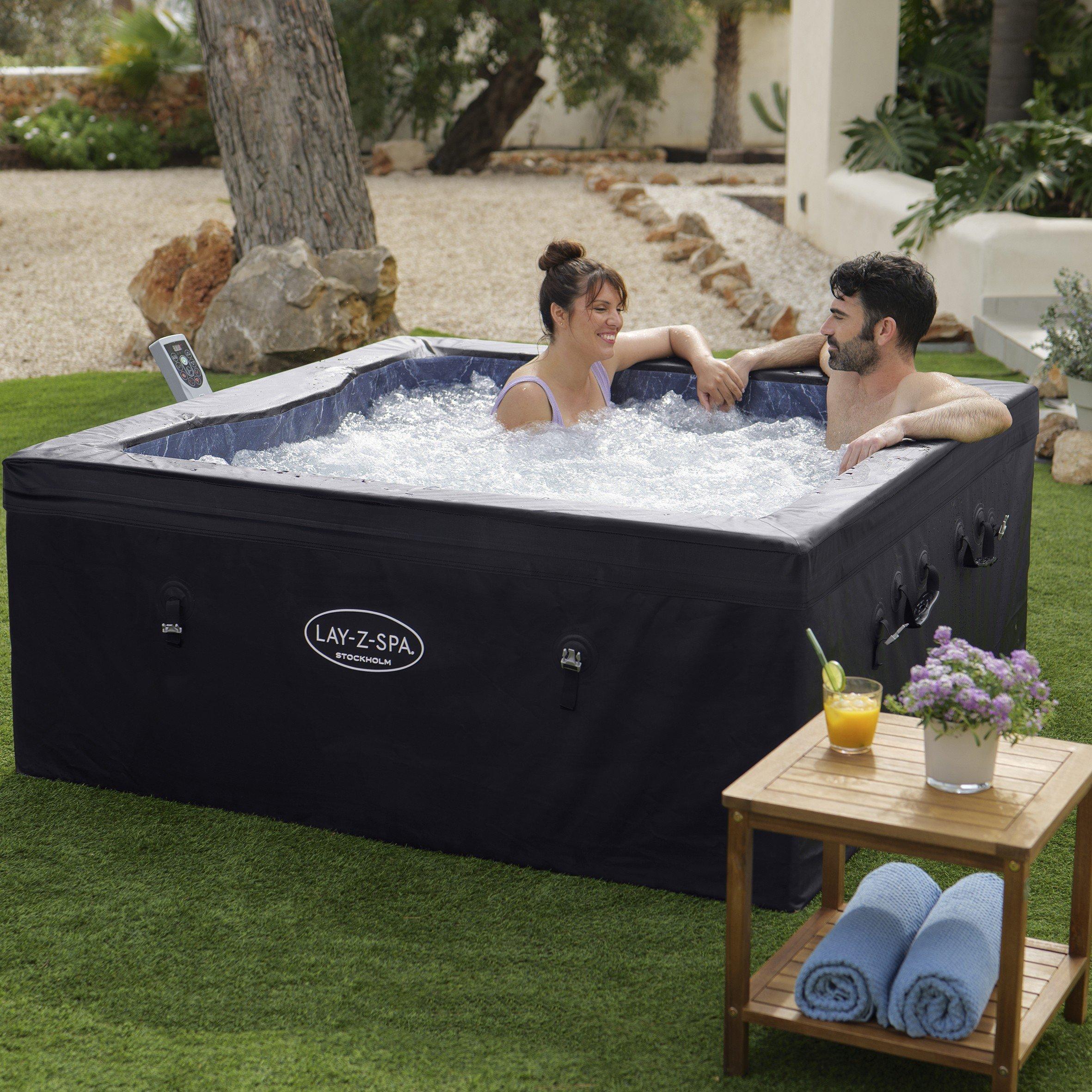 Black - Lay-Z-Spa - Lay-Z-Spa Stockholm ThermaCore™ UltraFit™ Hot Tub - 2