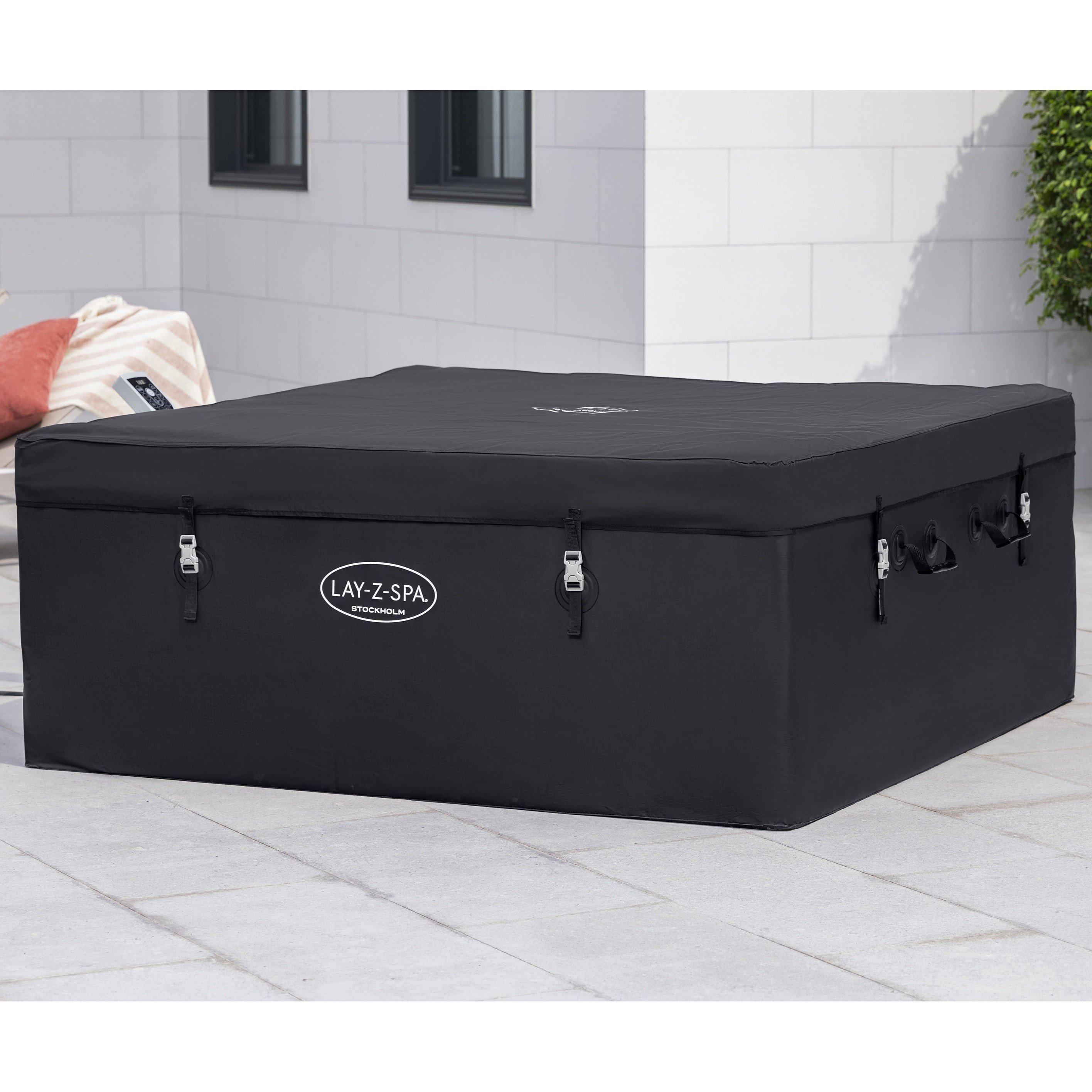 Black - Lay-Z-Spa - Lay-Z-Spa Stockholm ThermaCore™ UltraFit™ Hot Tub - 5