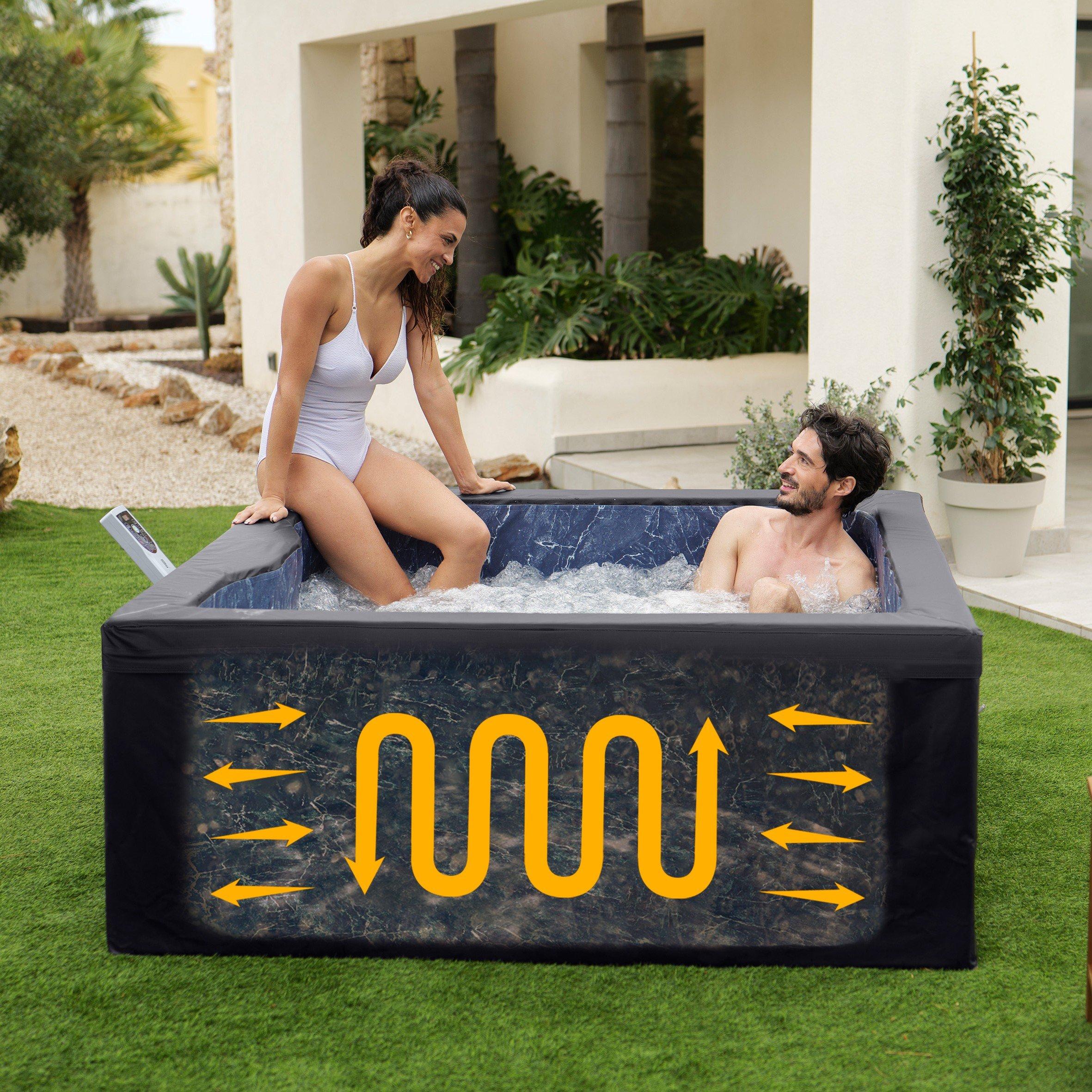 Black - Lay-Z-Spa - Lay-Z-Spa Stockholm ThermaCore™ UltraFit™ Hot Tub - 6