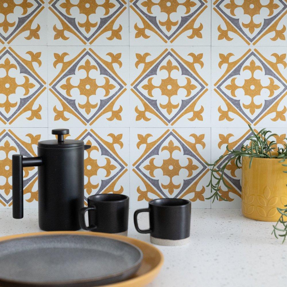 D C Fix  Self Adhesive Vinyl Wall Tiles Nadia Gold - 0.42 SQM