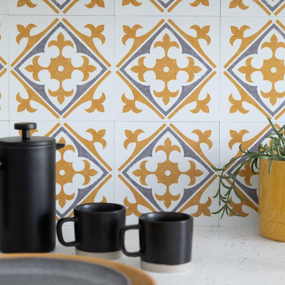 Gold - D C Fix - Self Adhesive Vinyl Wall Tiles Nadia Gold - 4