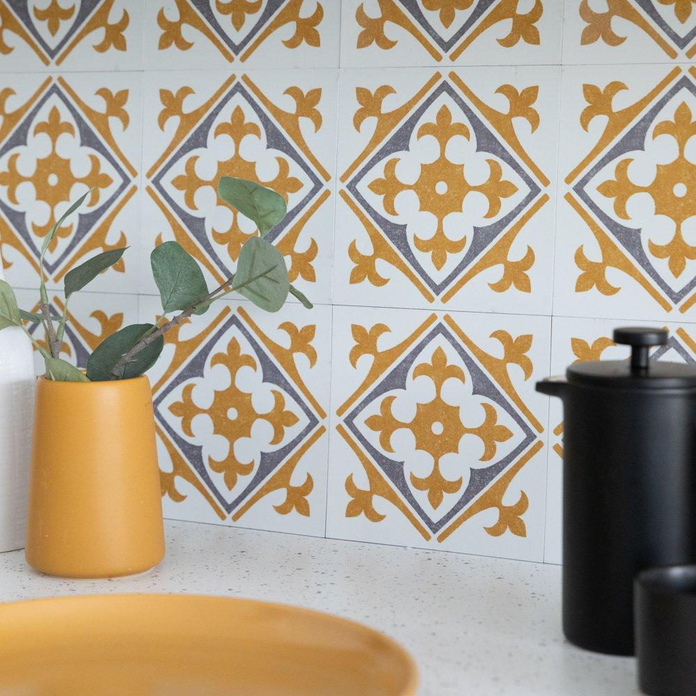 Gold - D C Fix - Self Adhesive Vinyl Wall Tiles Nadia Gold - 5