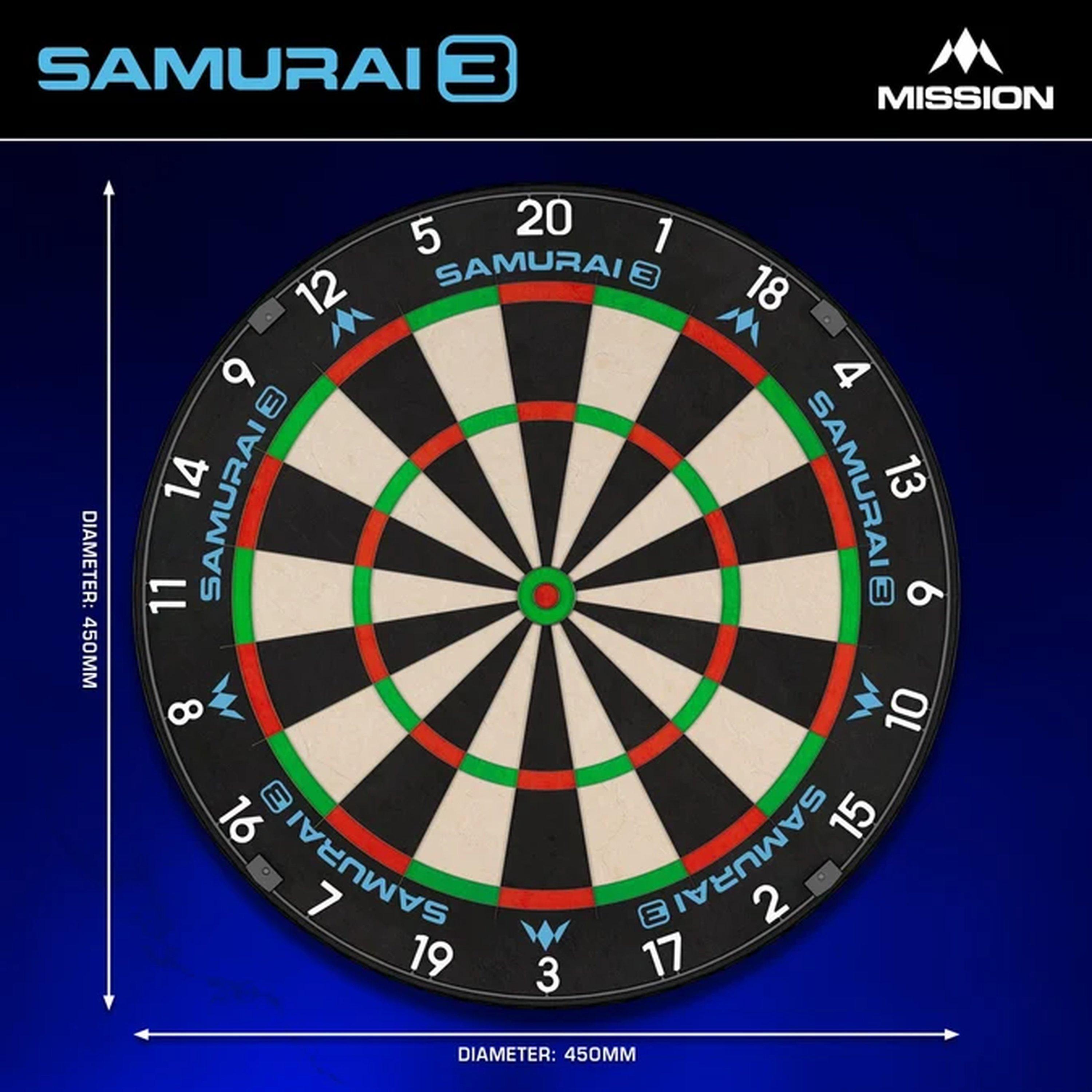White Spider - Mission Darts - Mission Samurai 3 Professional Dartboard - 5