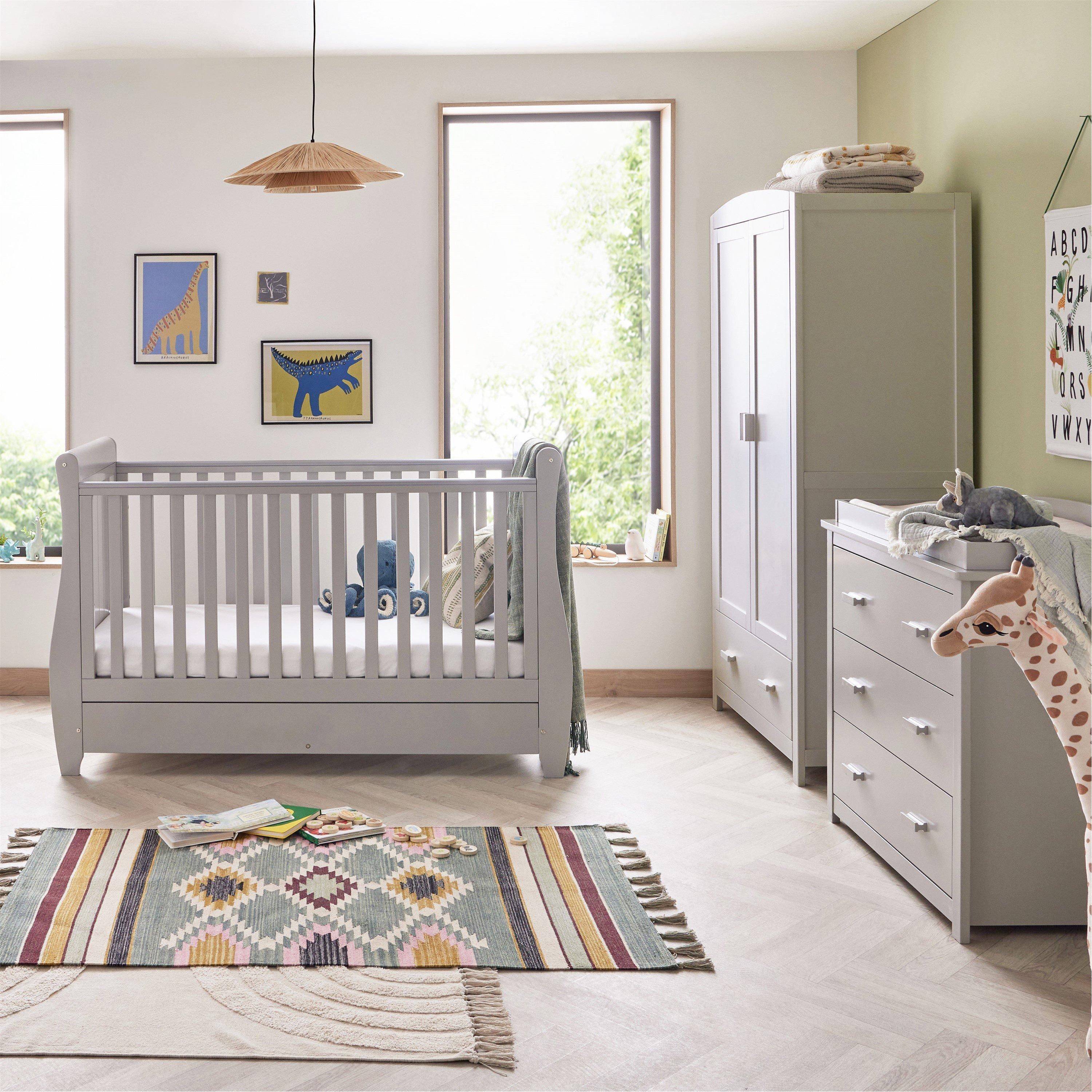 Grey - Babymore - Stella 3 Piece Room Set - Grey - 3