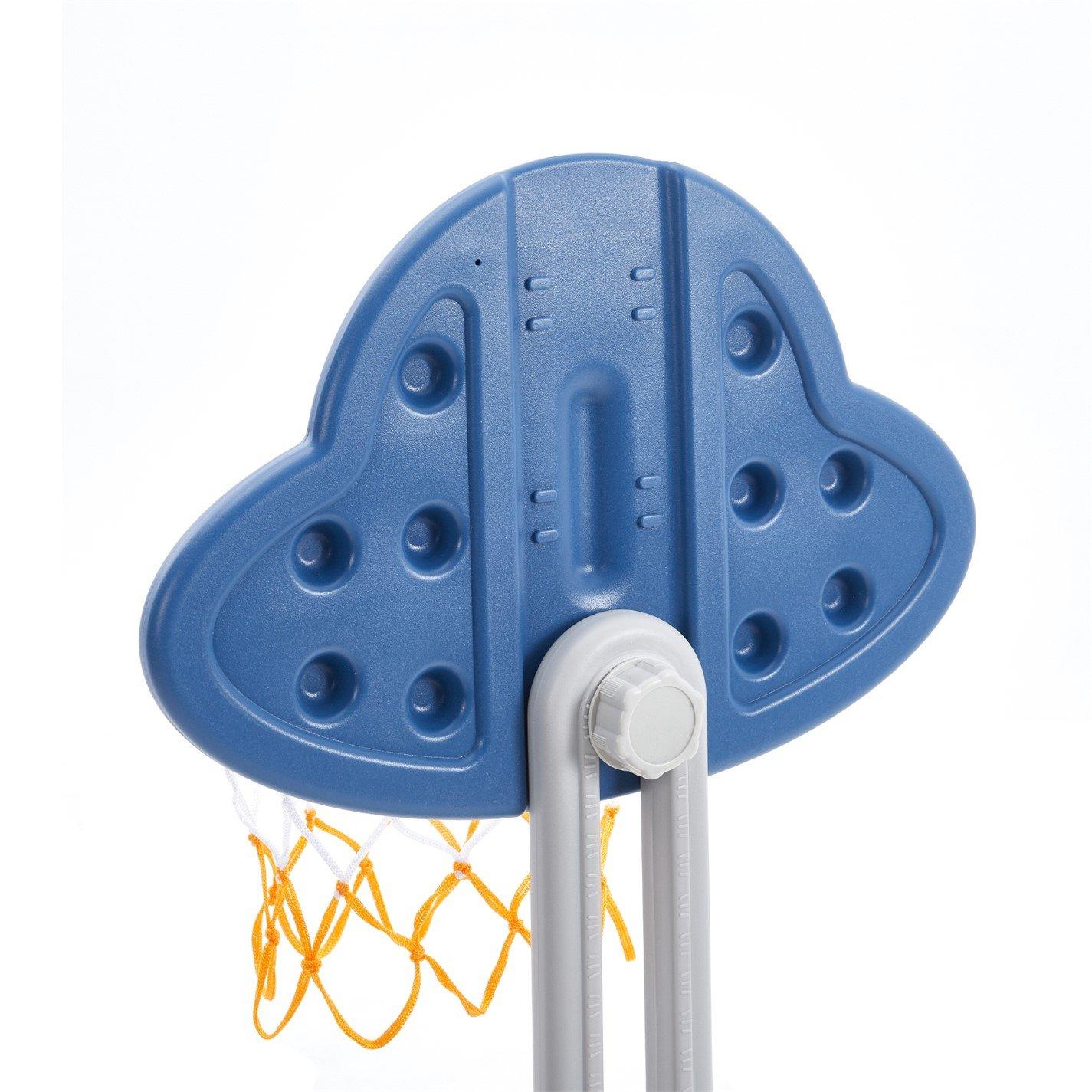 Blue - KIDKID - 2-in-1 Toddler Basketball Hoop Football Goal Set - 5