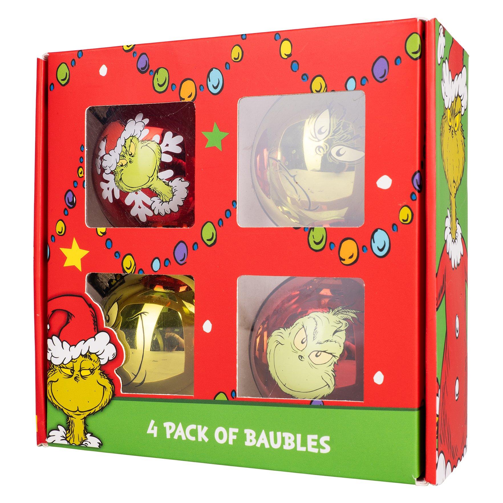 Grinch  The Bauble 4 Pack - 