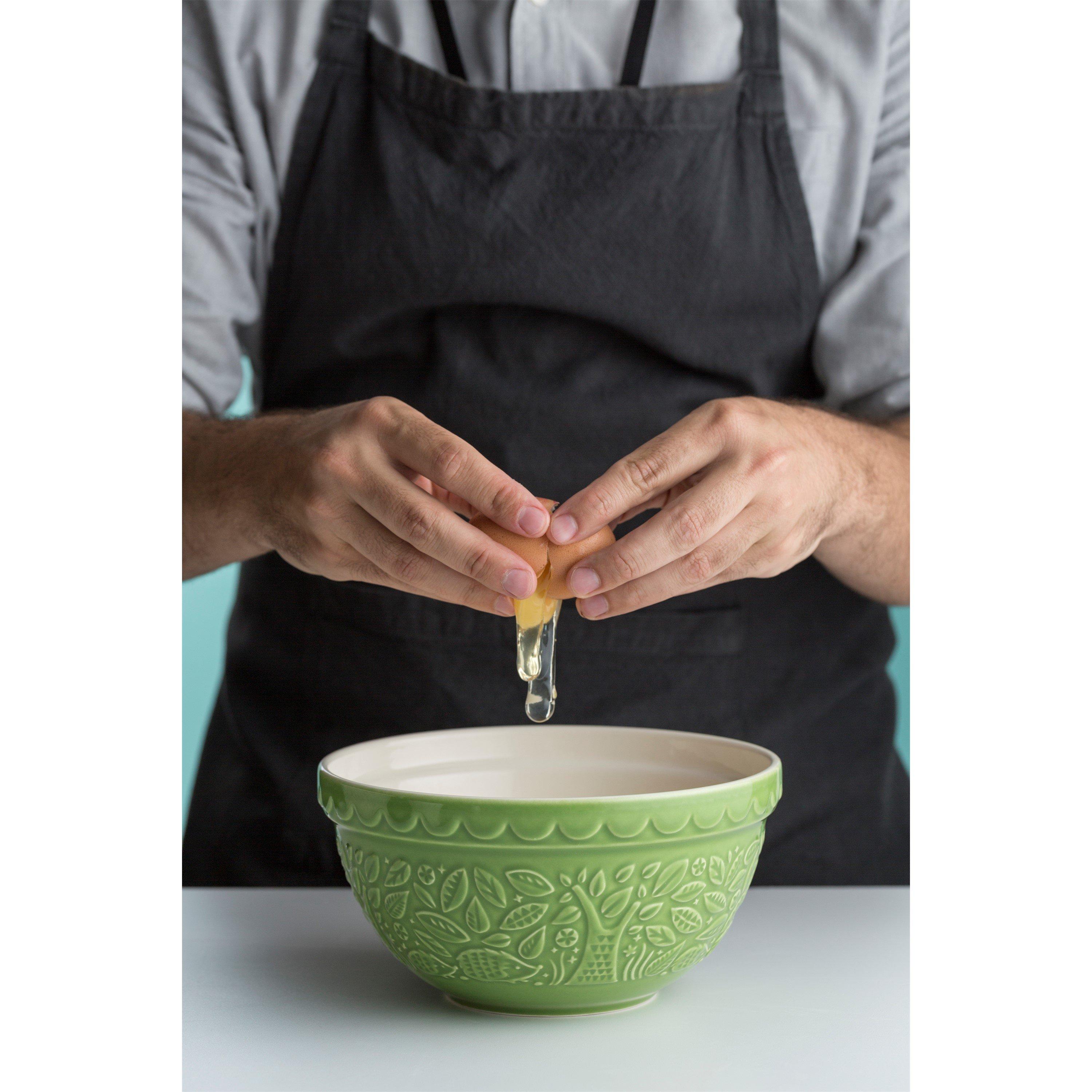 Green - Mason Cash - In the Forest 21cm Hedgehog Green Mixing Bowl - 1