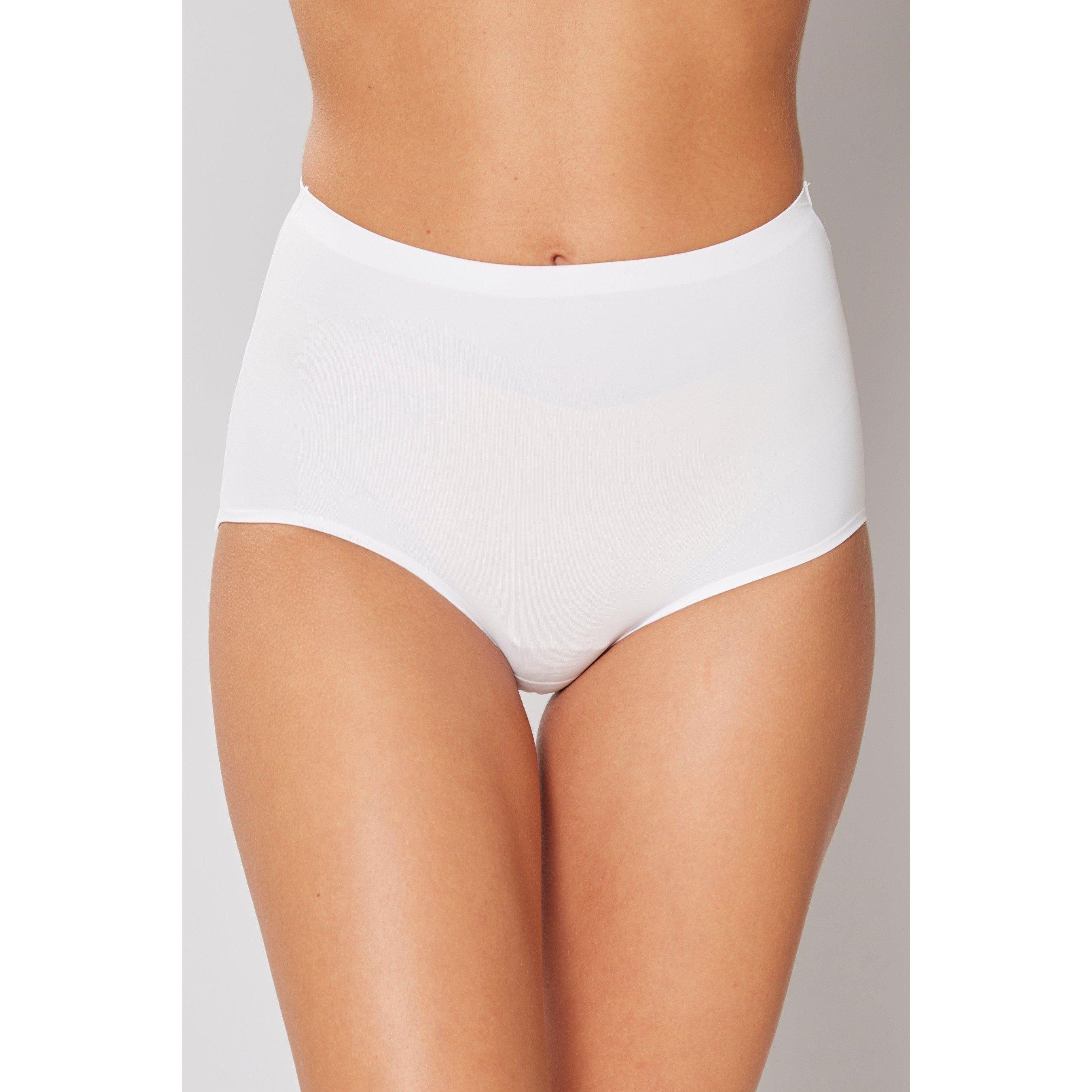 Bodyfit Women's Soft Stretch No Vpl Full Brief - White - XL