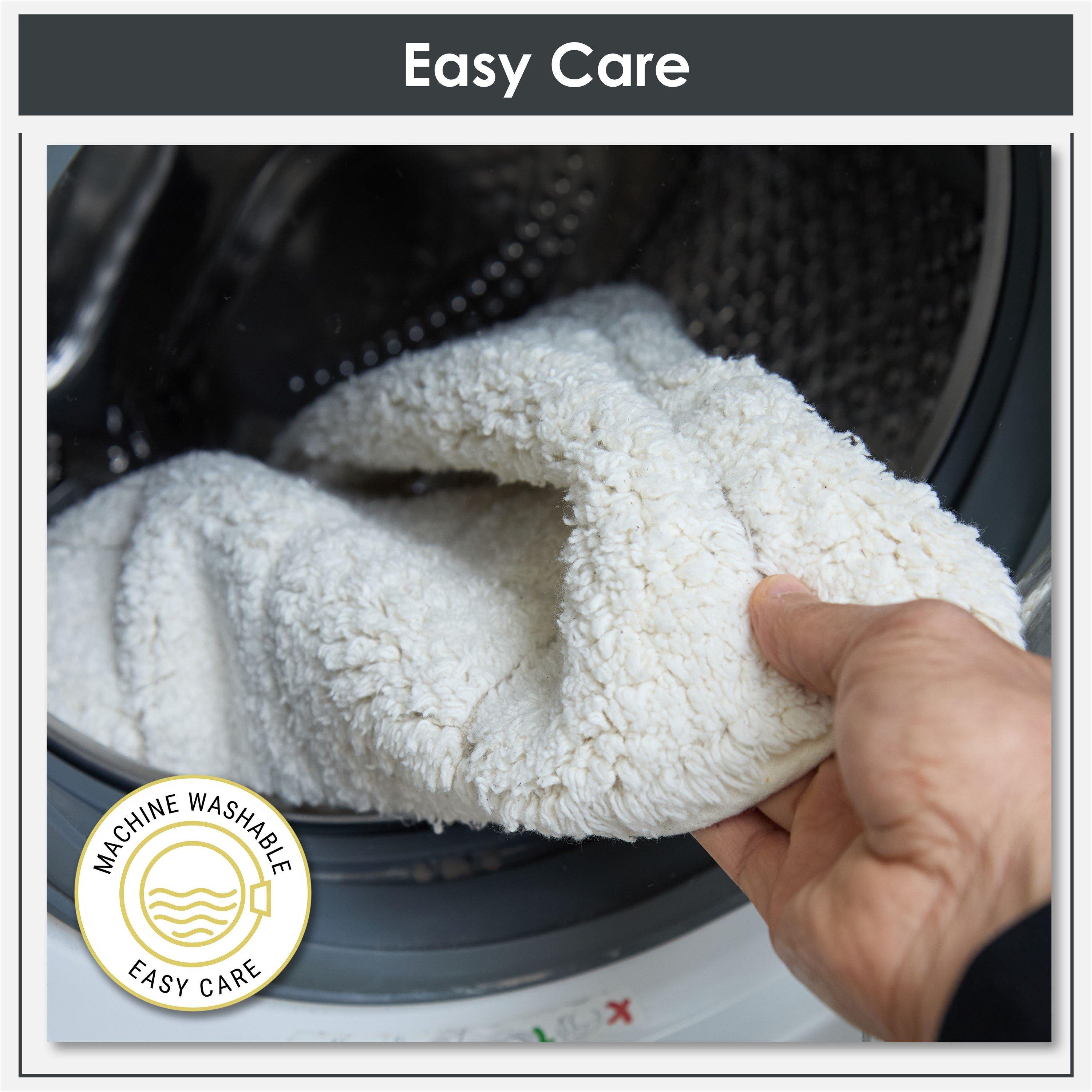 Cream - Emma Barclay - 2 Piece  Bath Mat Set Cotton Absorbent Waves - 5