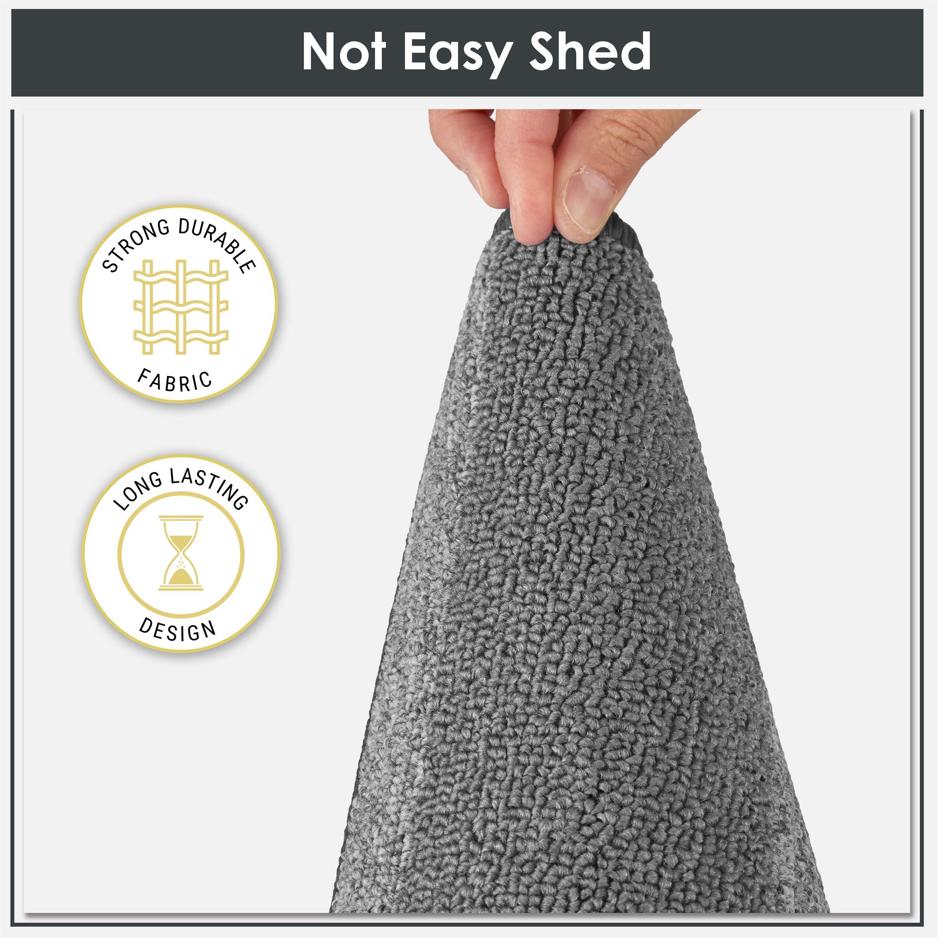 Grey - Emma Barclay - 2 Piece Bath Mat Set Soft Stripe Absorbent Jersey - 4