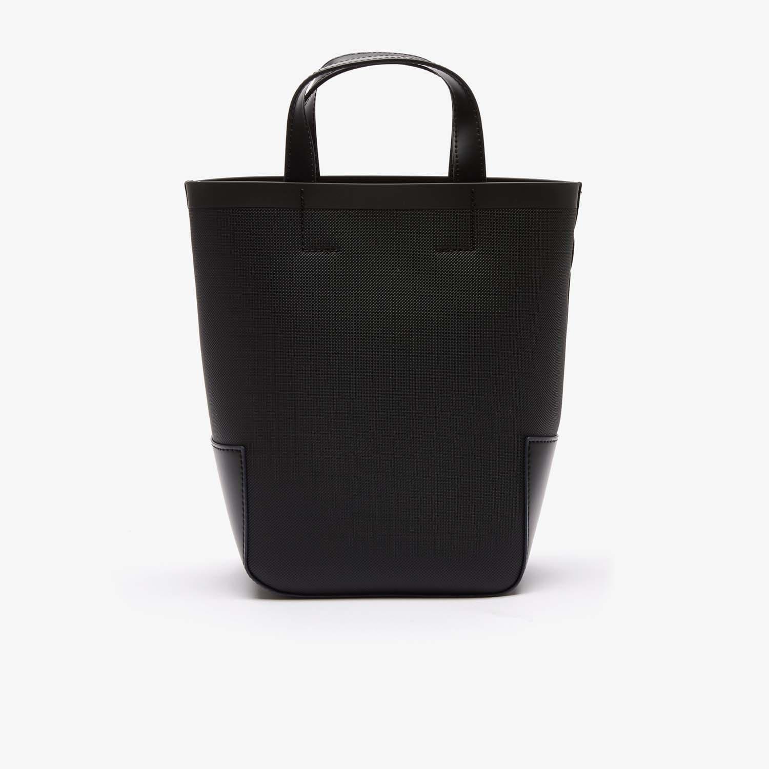 Black - Lacoste - The Court Pique Canvas Tote Bag - 3