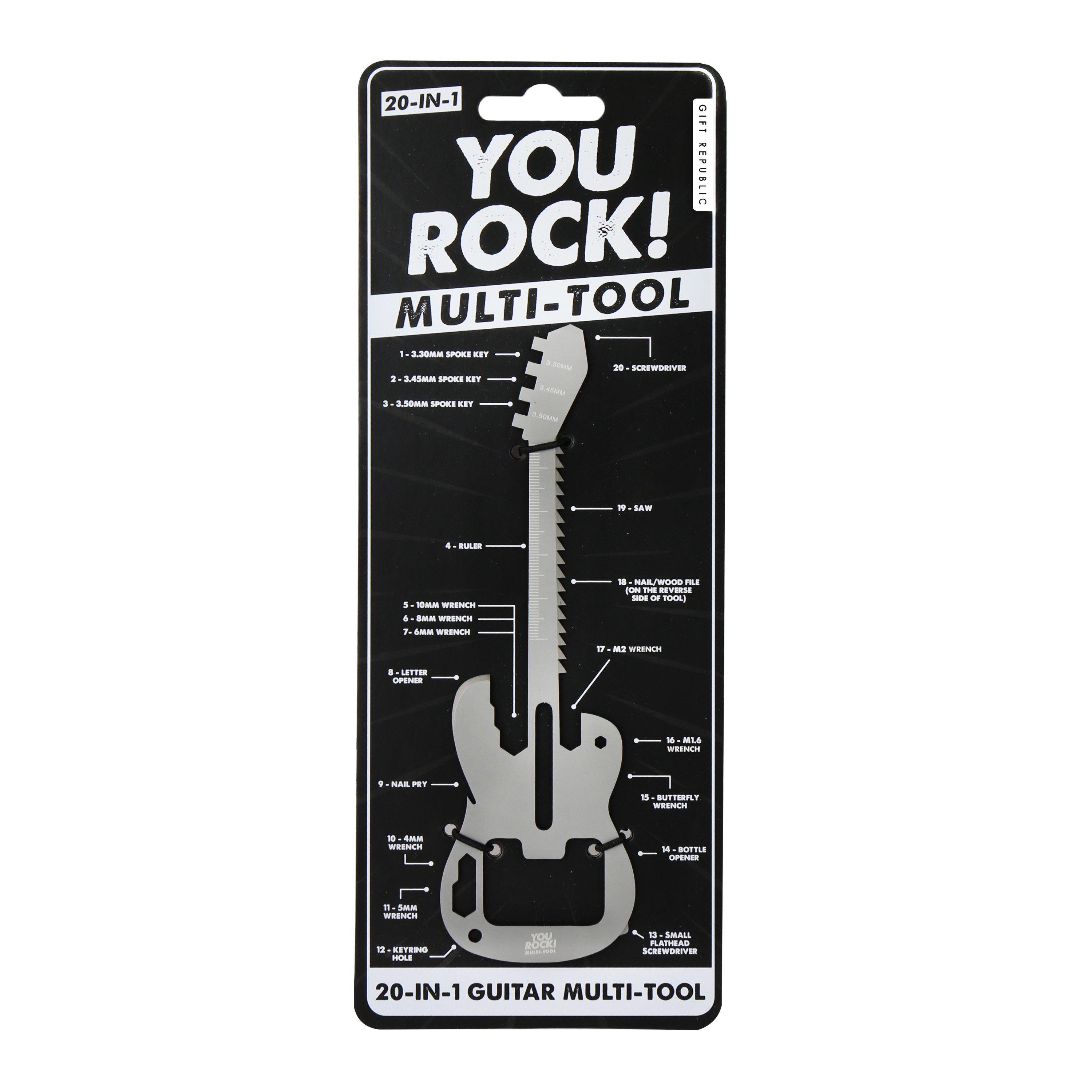 Multi - Gift Republic - You Rock! Multi Tool - 20-in-1 Guitar Gadget - 6