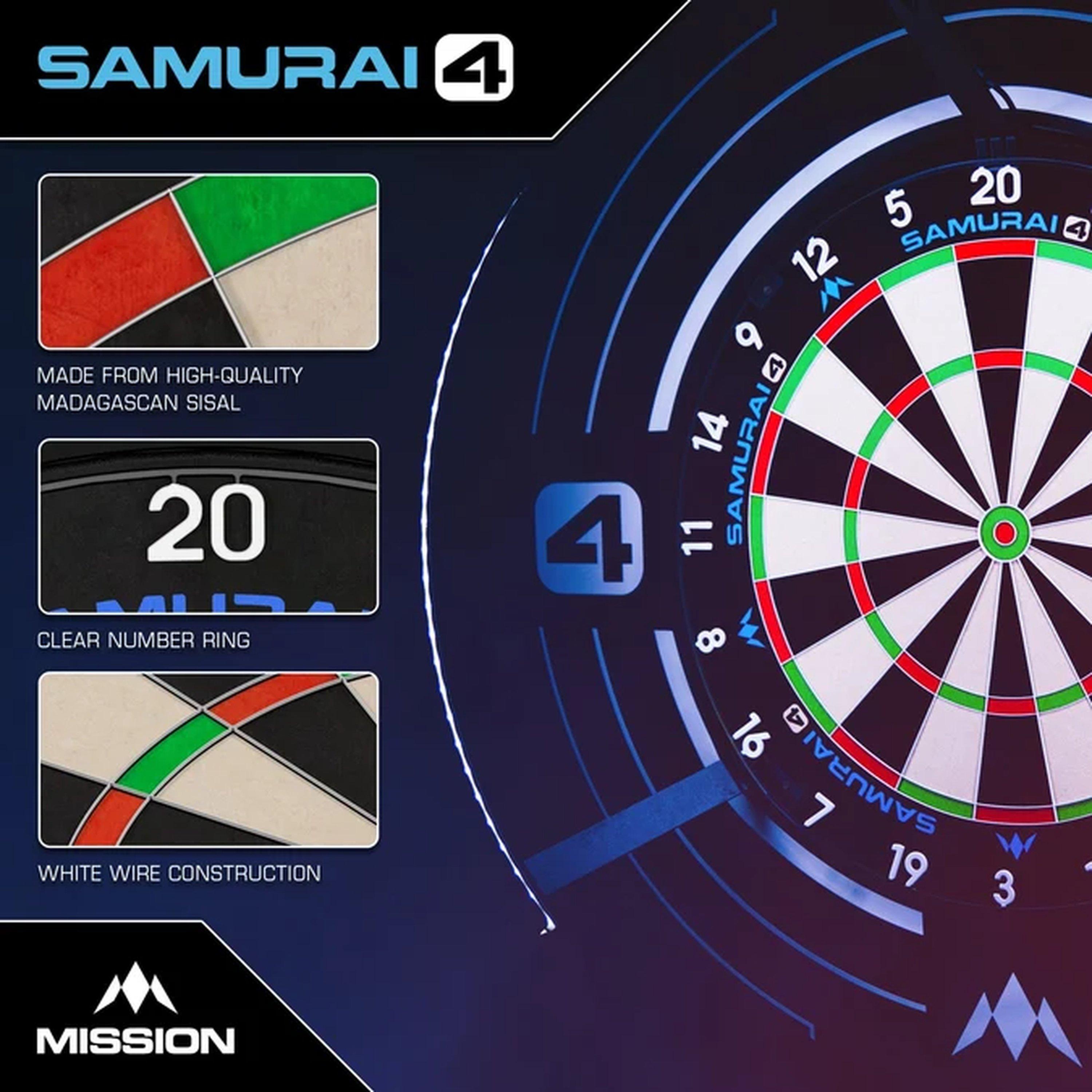 White Spider - Mission Darts - Mission Samurai 4 Professional Dartboard - 4