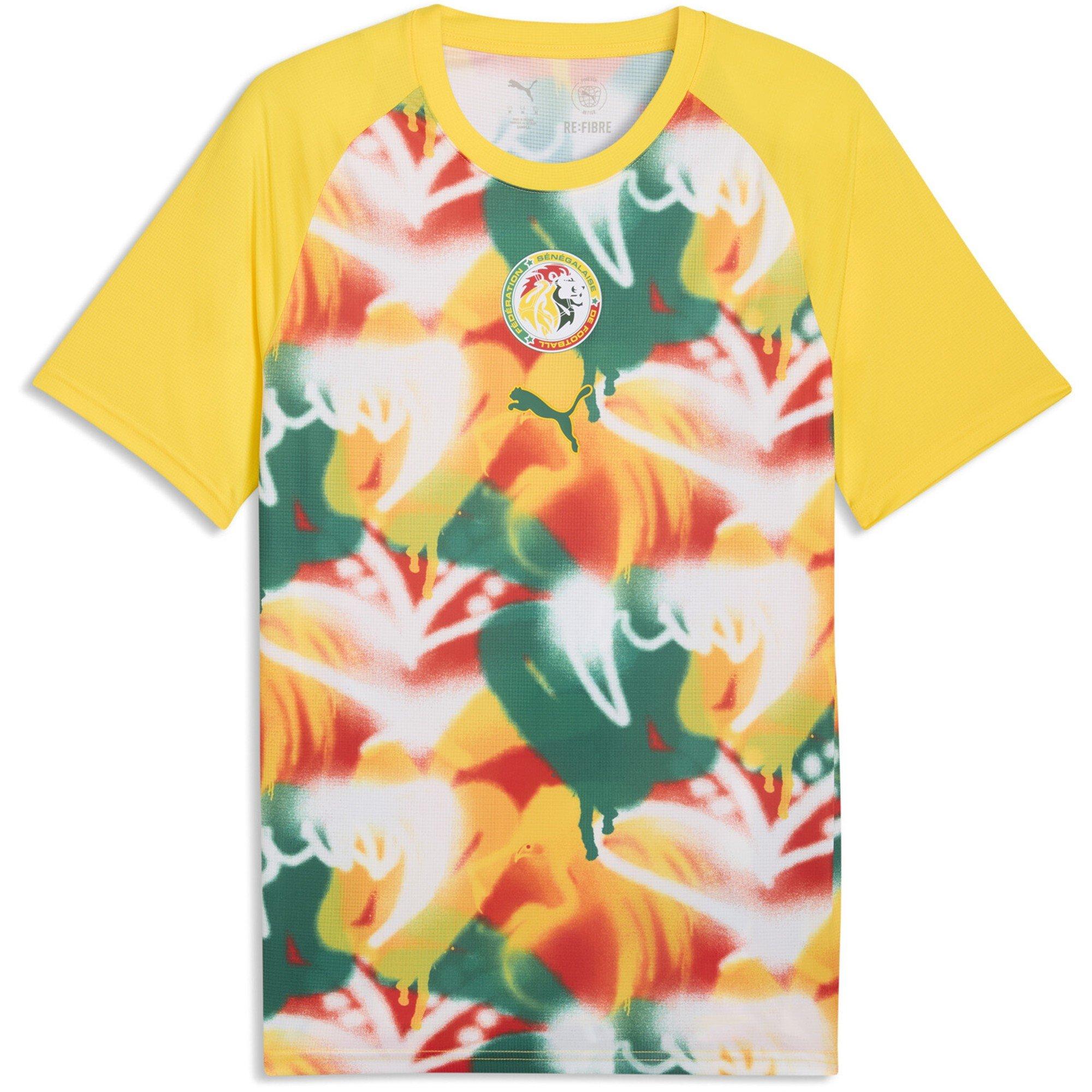 Puma Men's Senegal Warm-Up Shirt World Cup 2026 - Yellow/Green - S