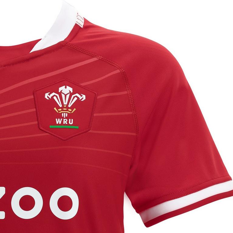 Rouge - Macron - Wales Home Rugby Shirt 2021 2022 Ladies - 3