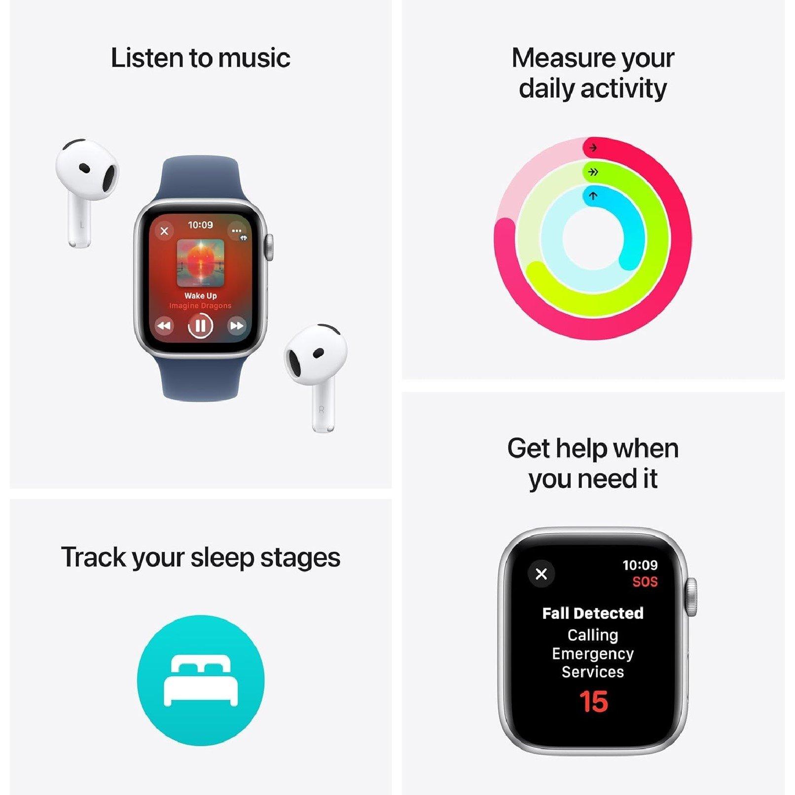 Midnight - Apple - APPLE Watch SE - 40m Aluminium Case Sport Band M/L - 3