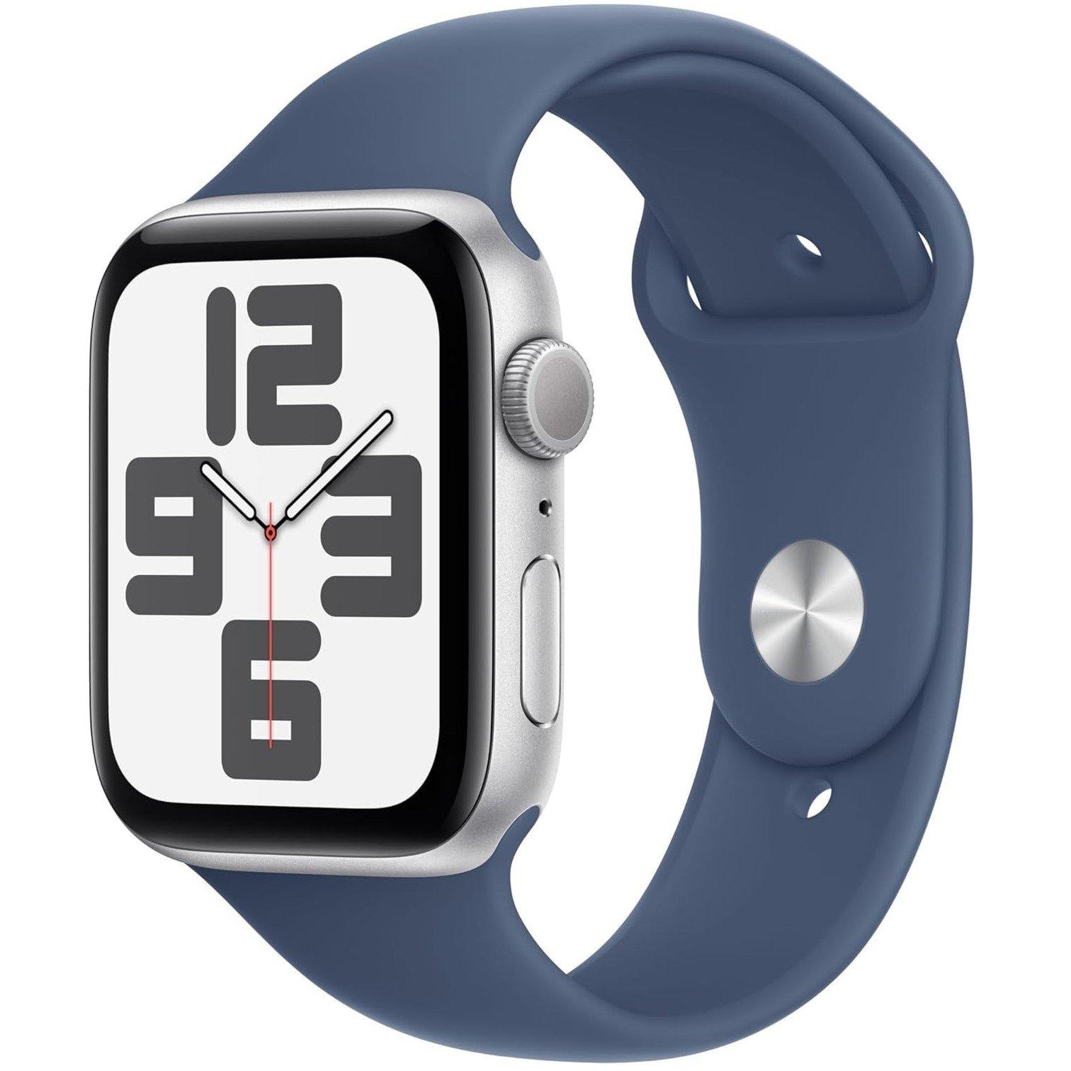 Denim - Apple - APPLE Watch SE - 44m Aluminium Case Sport Band S/M - 1