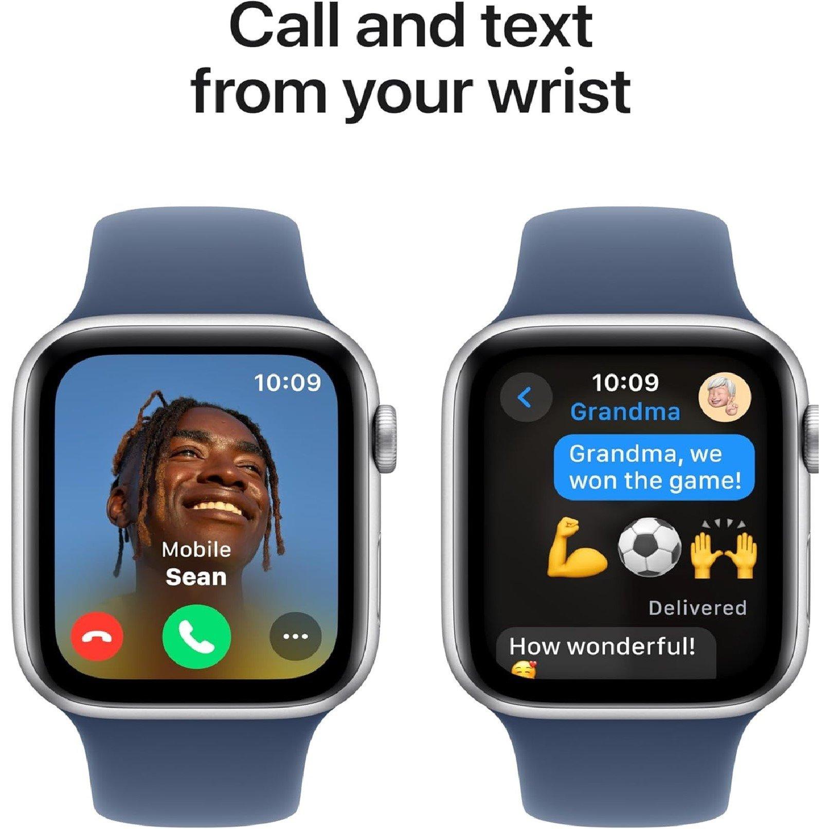 Denim - Apple - APPLE Watch SE - 44m Aluminium Case Sport Band S/M - 4