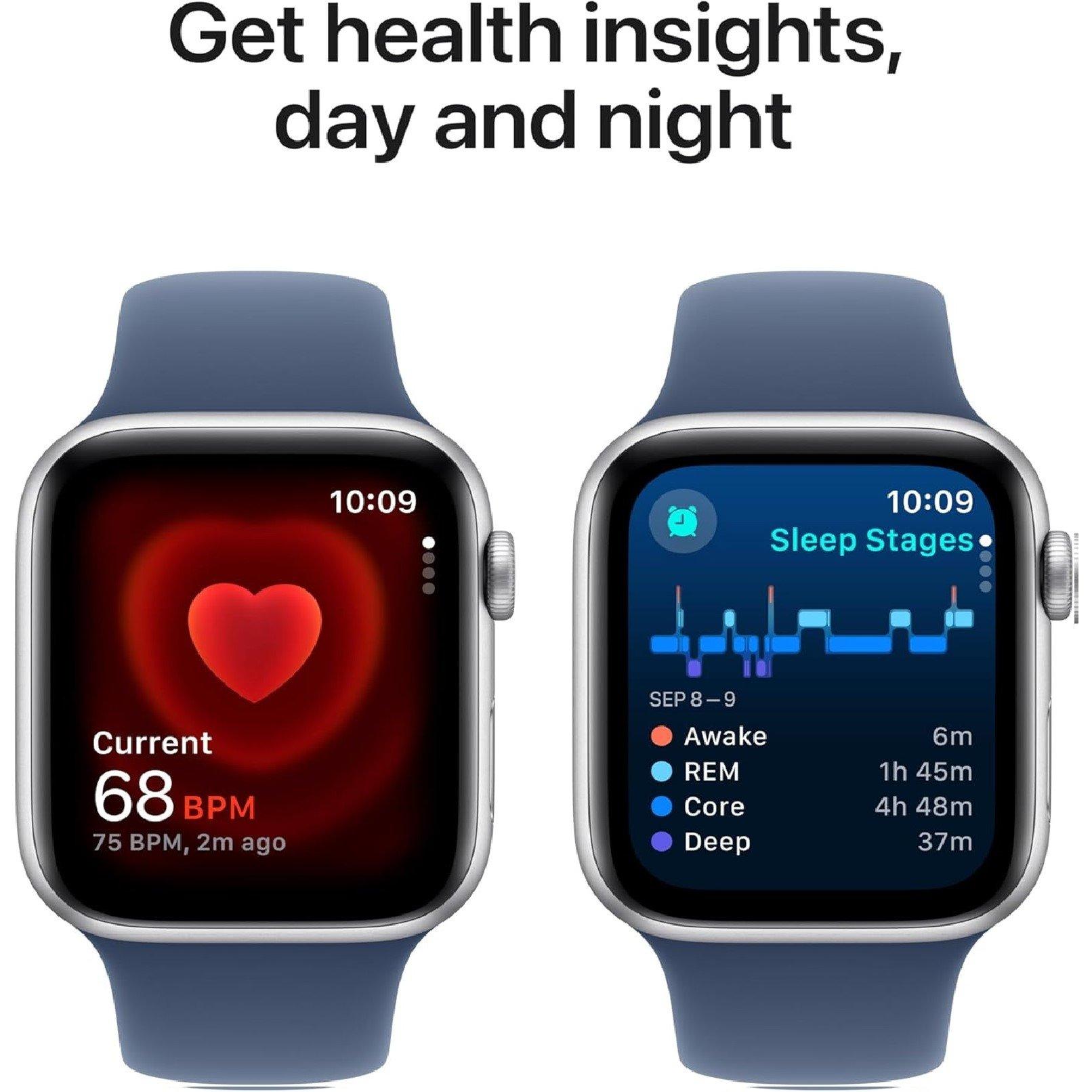 Denim - Apple - APPLE Watch SE - 44m Aluminium Case Sport Band S/M - 5