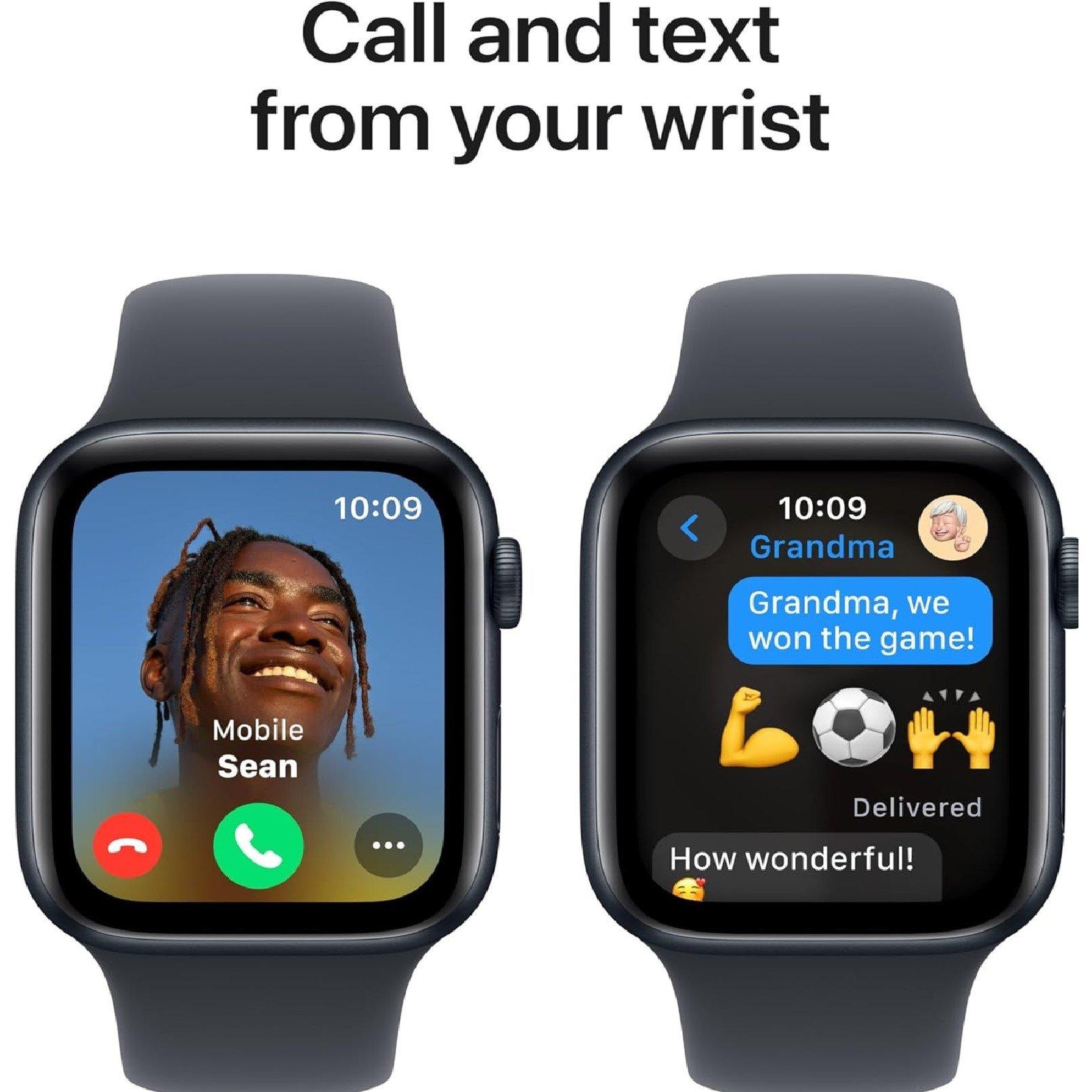 Midnight - Apple - APPLE Watch SE - 44m Aluminium Case Sport Band M/L - 4