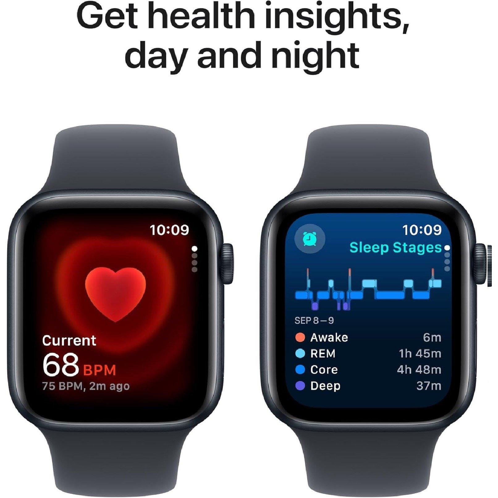 Midnight - Apple - APPLE Watch SE - 44m Aluminium Case Sport Band M/L - 5