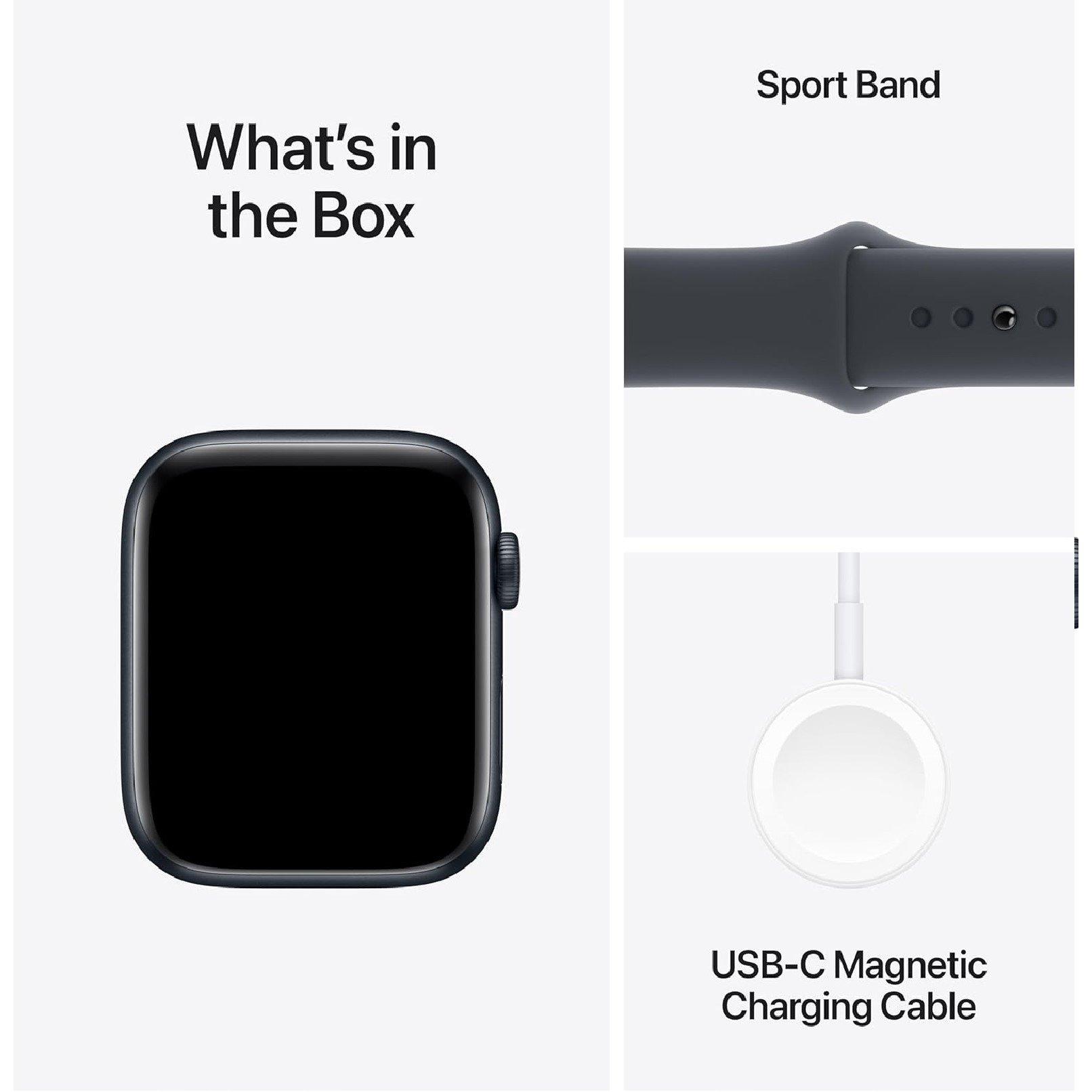 Midnight - Apple - APPLE Watch SE - 44m Aluminium Case Sport Band M/L - 6