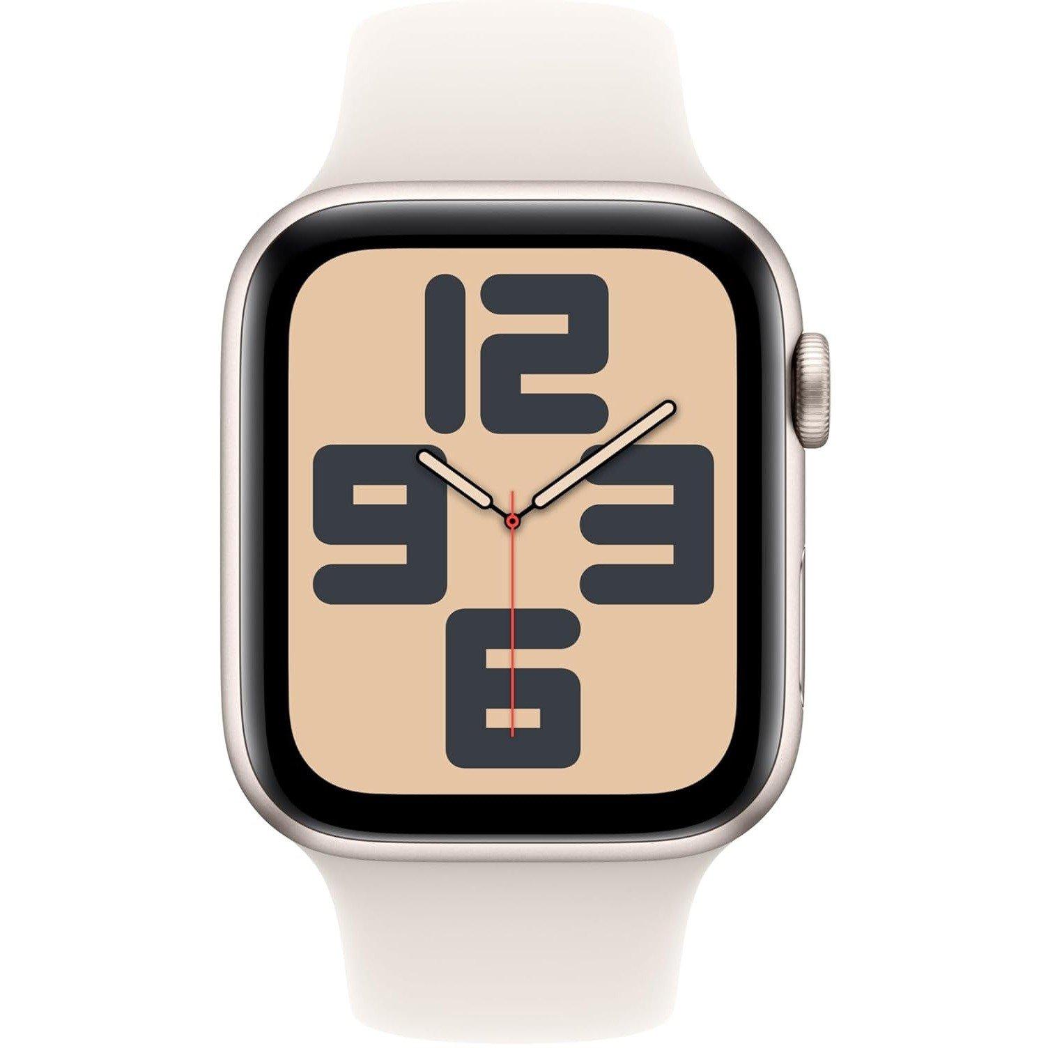 Starlight - Apple - APPLE Watch SE - 44m Aluminium Case Sport Band M/L - 2