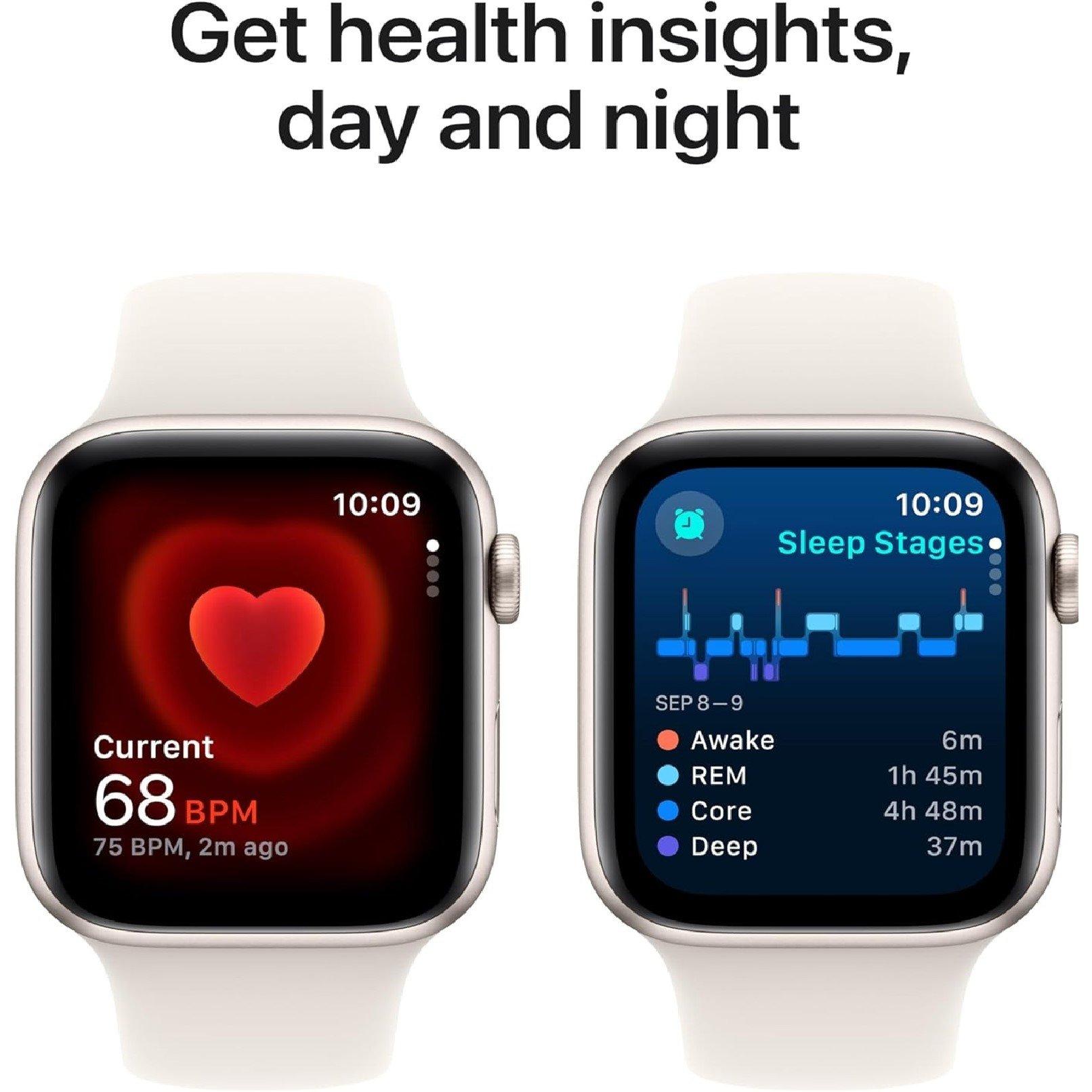 Starlight - Apple - APPLE Watch SE - 44m Aluminium Case Sport Band M/L - 5