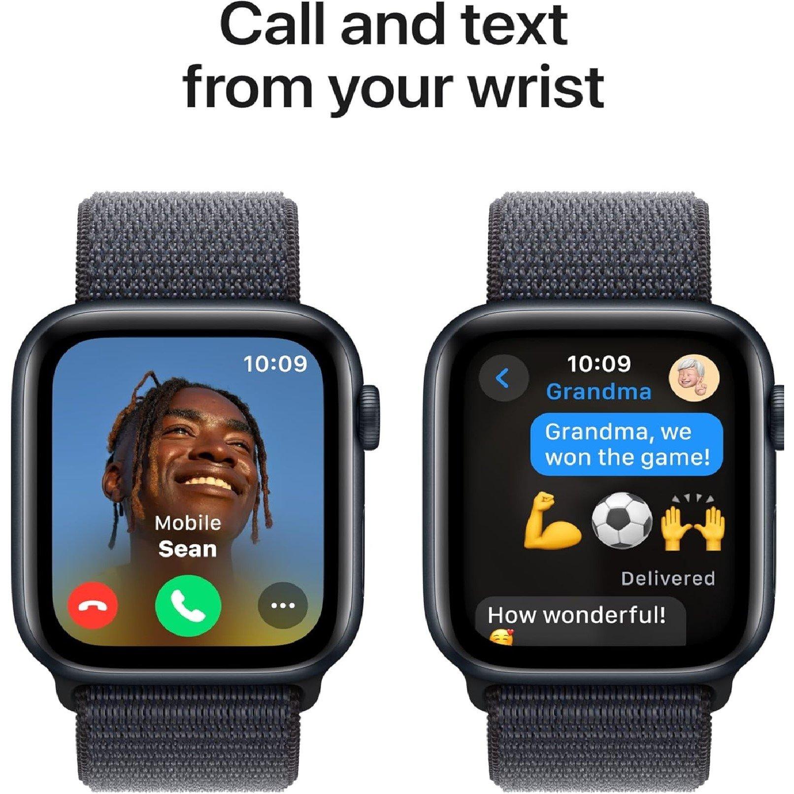 Ink - Apple - APPLE Watch SE - 44m Aluminium Case Sport Loop M/L - 4