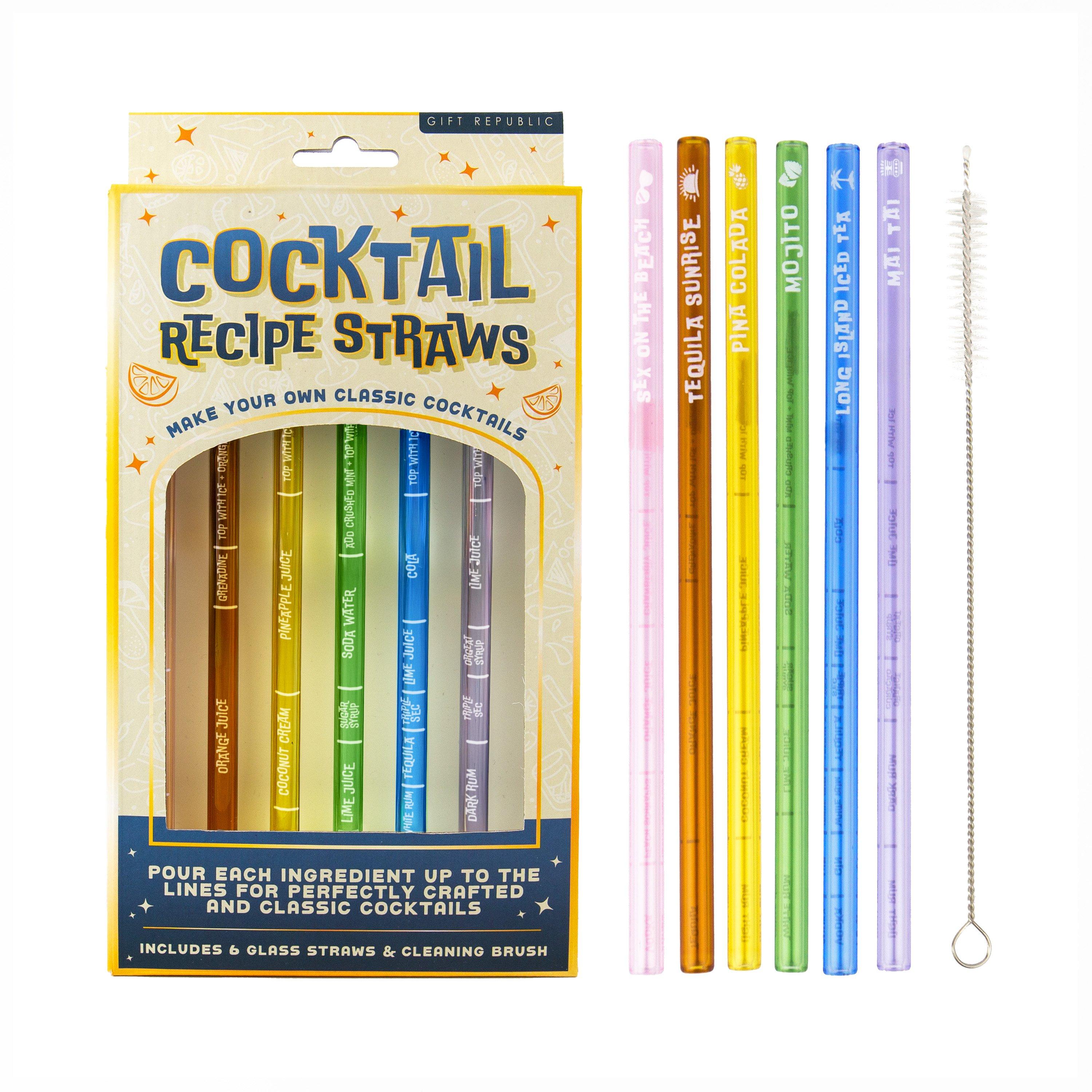 Multi - Gift Republic - COCKTAIL RECIPE STRAWS - 8